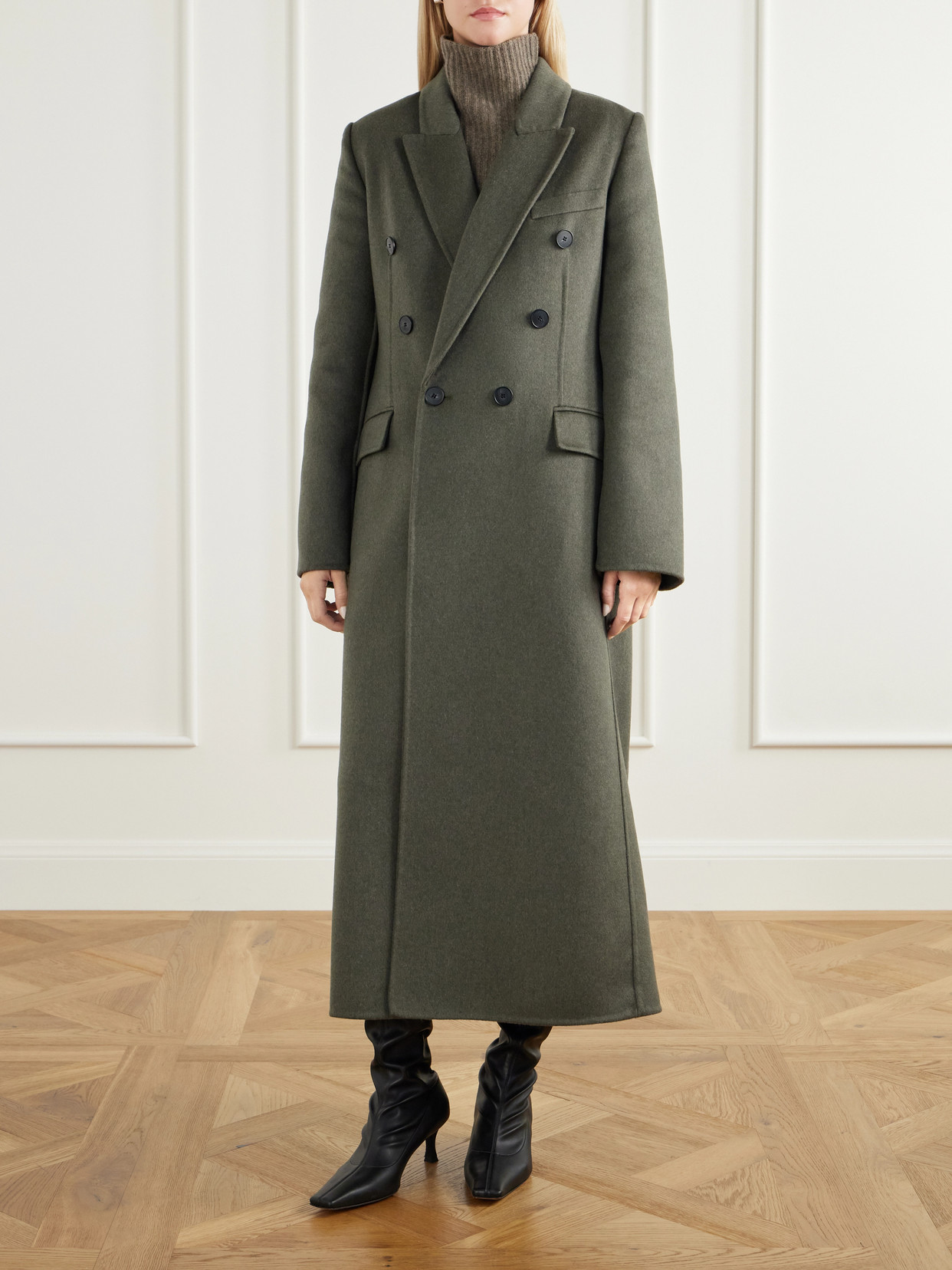 Catriona Double-Breasted Wool And Cashmere-Blend Coat