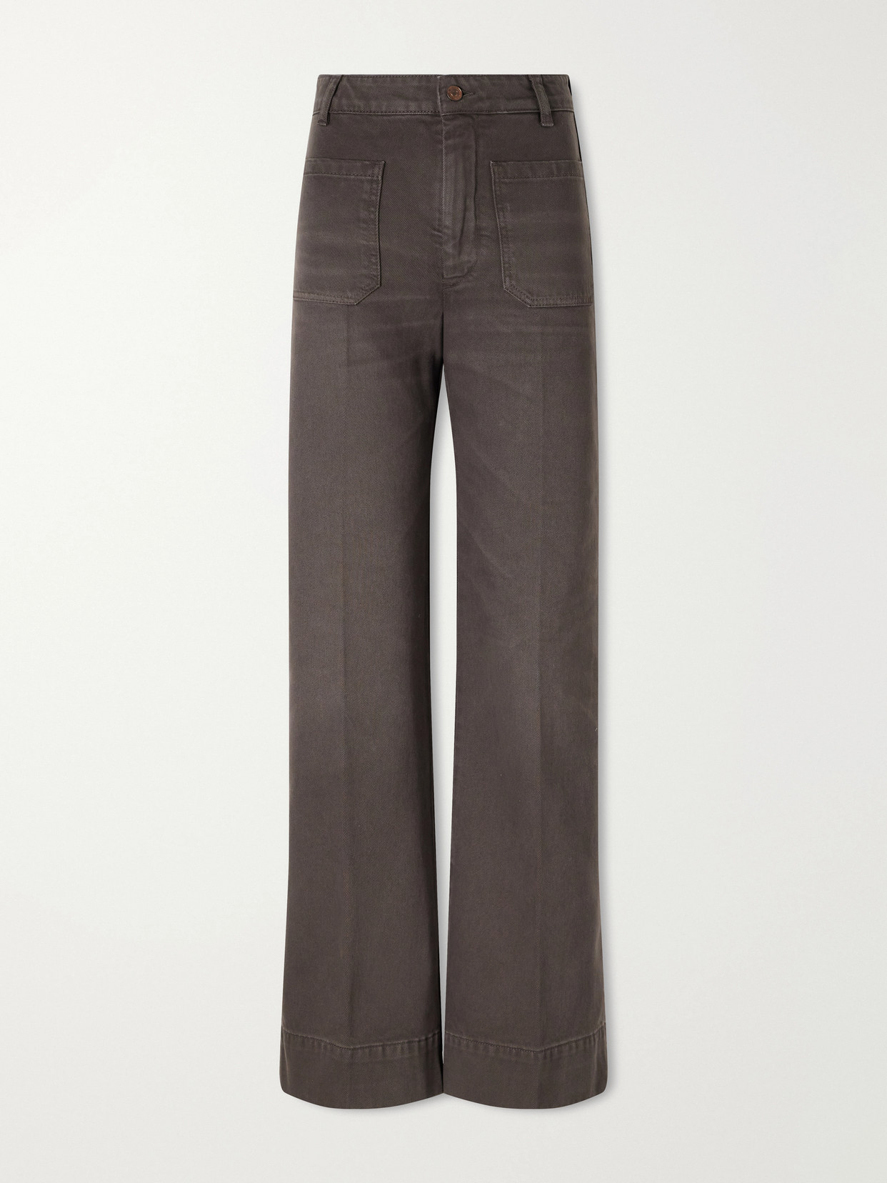 Victoria Beckham Alina High-rise Flared Jeans In Gray