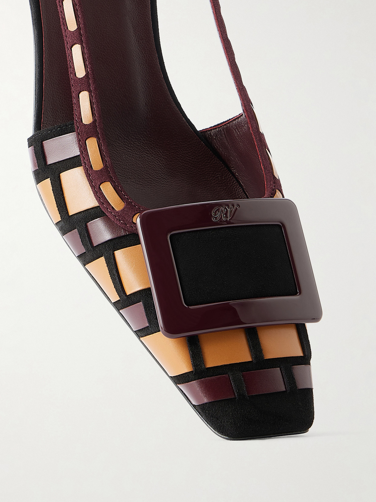 Belle Vivier 45 Woven Slingback