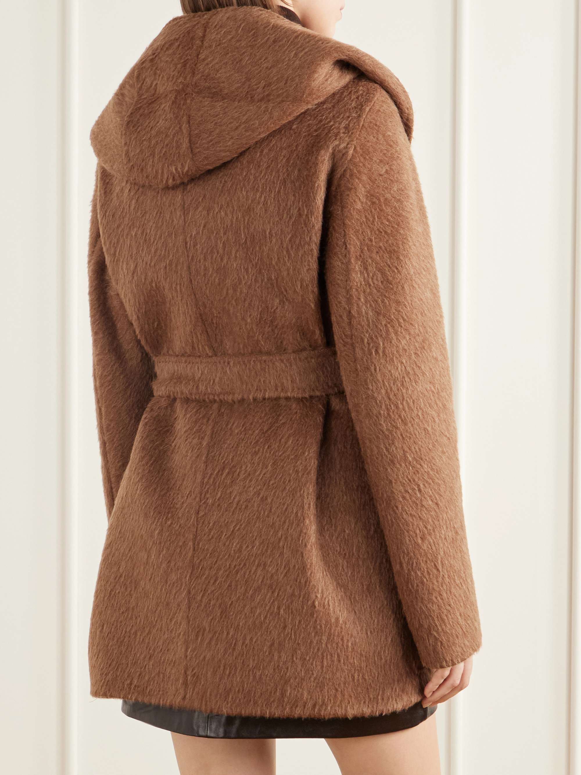 MAX MARA Golf belted camel-hair and mohair-blend coat | NET-A-PORTER