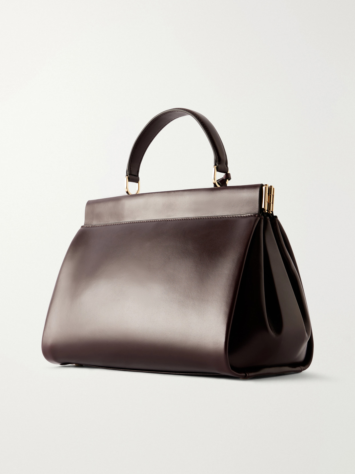 Sloane Frame Leather Tote