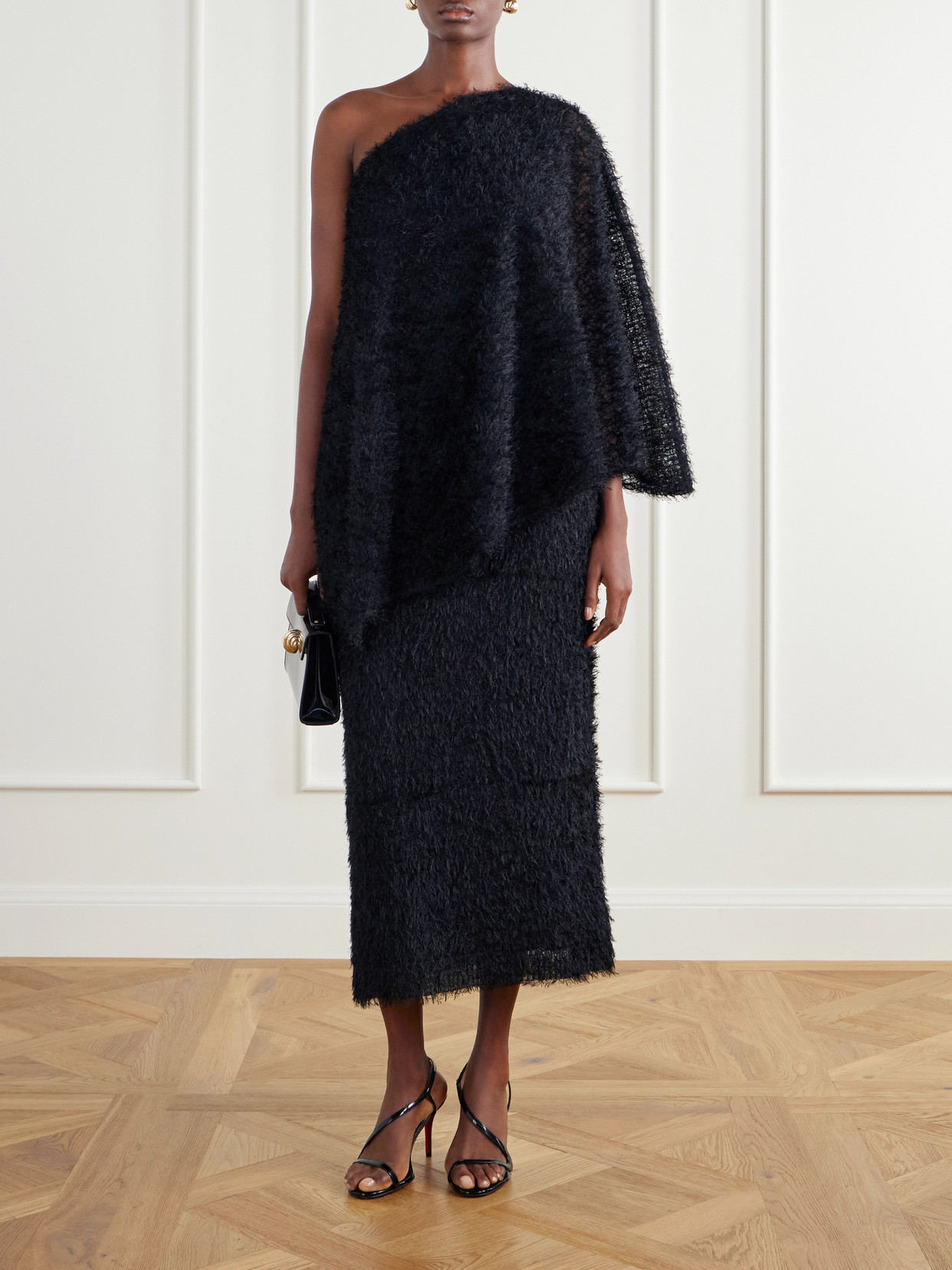 One-Shoulder Asymmetric Plush Top