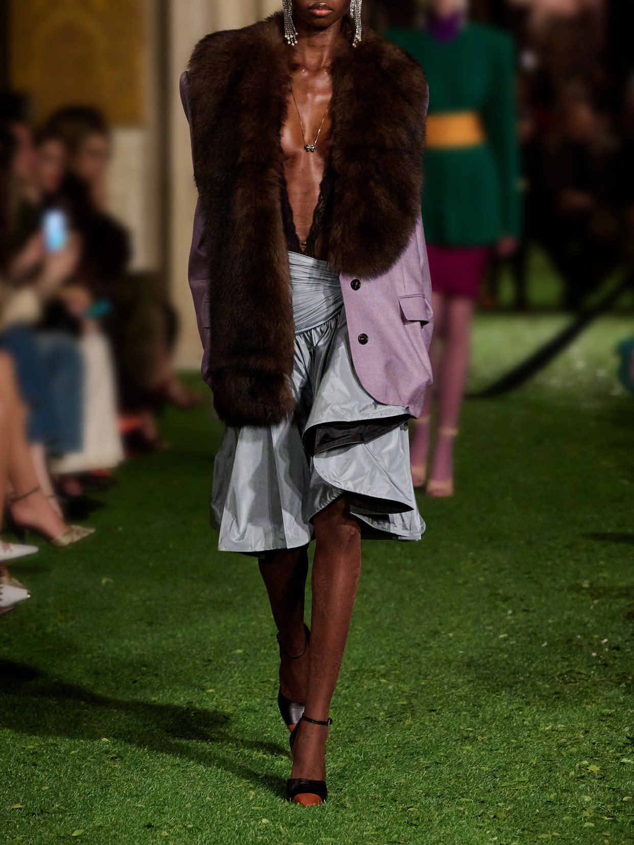 Garavani - Shearling-Trimmed Grain De Poudre Wool And Silk-Blend Jacket
