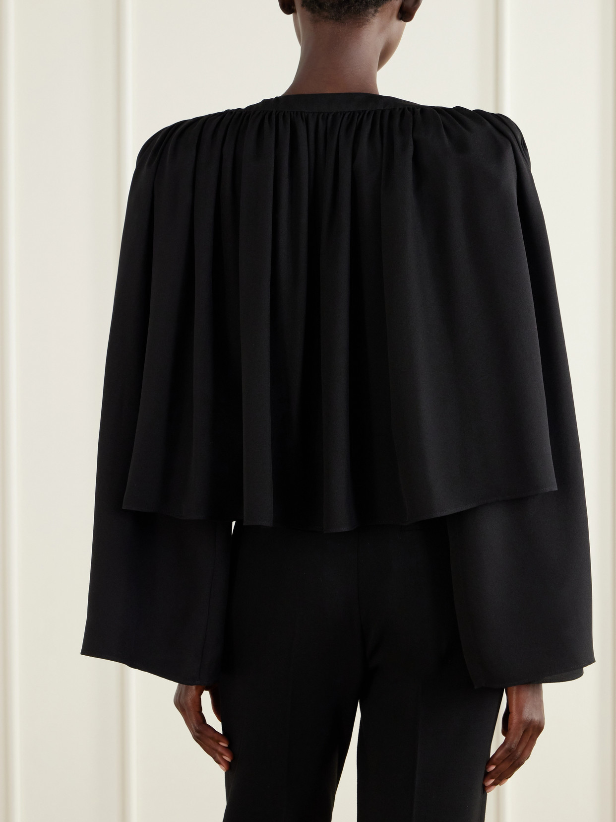Garavani - Silk-Crepe Crop Jacket