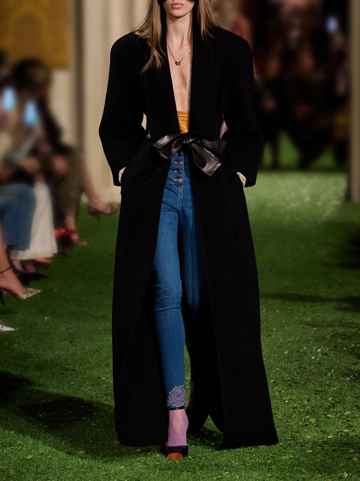 Garavani - Belted Leather-Trimmed Wool And Cashmere-Blend Coat