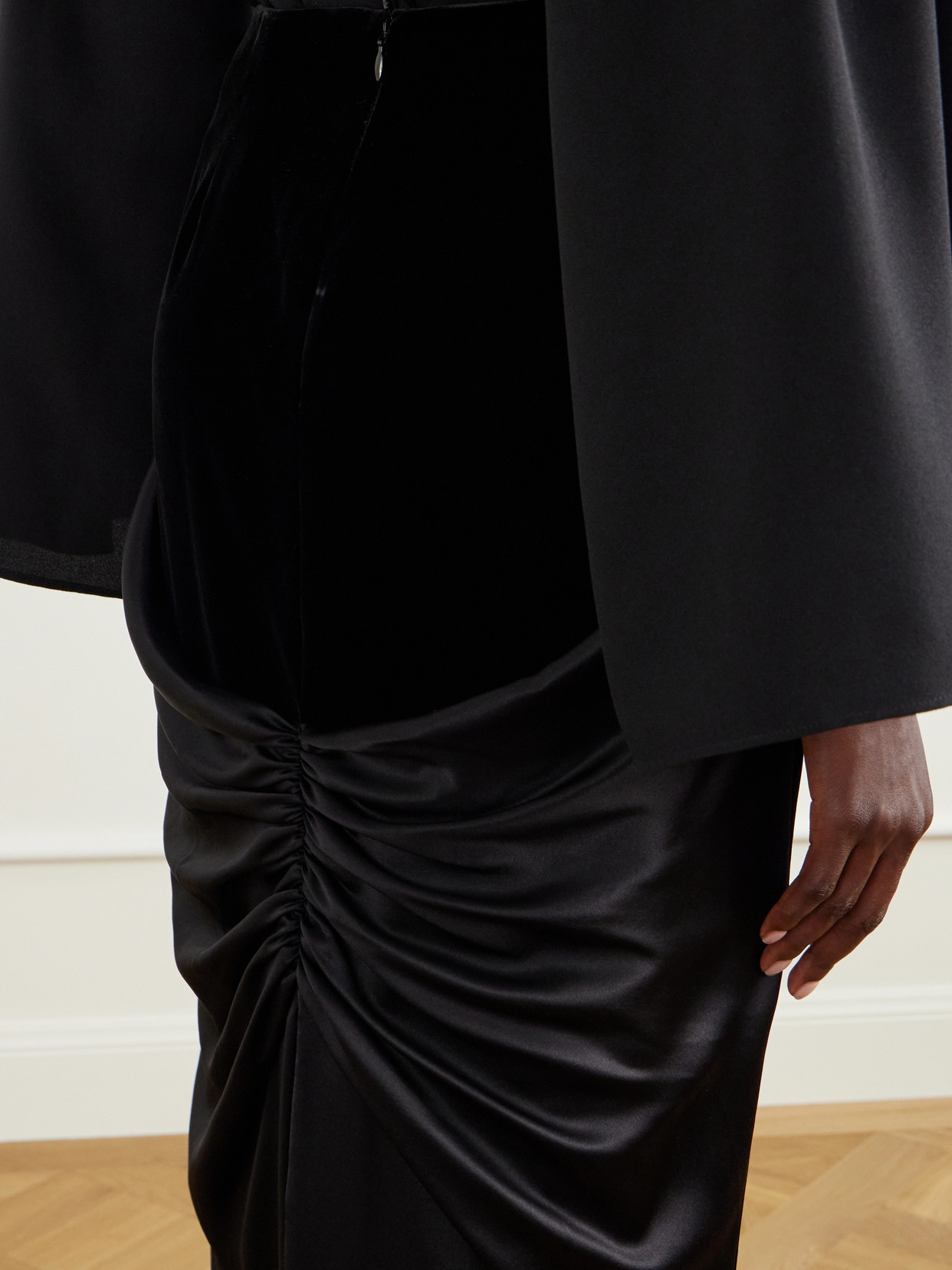 Garavani - Sable Draped Velvet Maxi