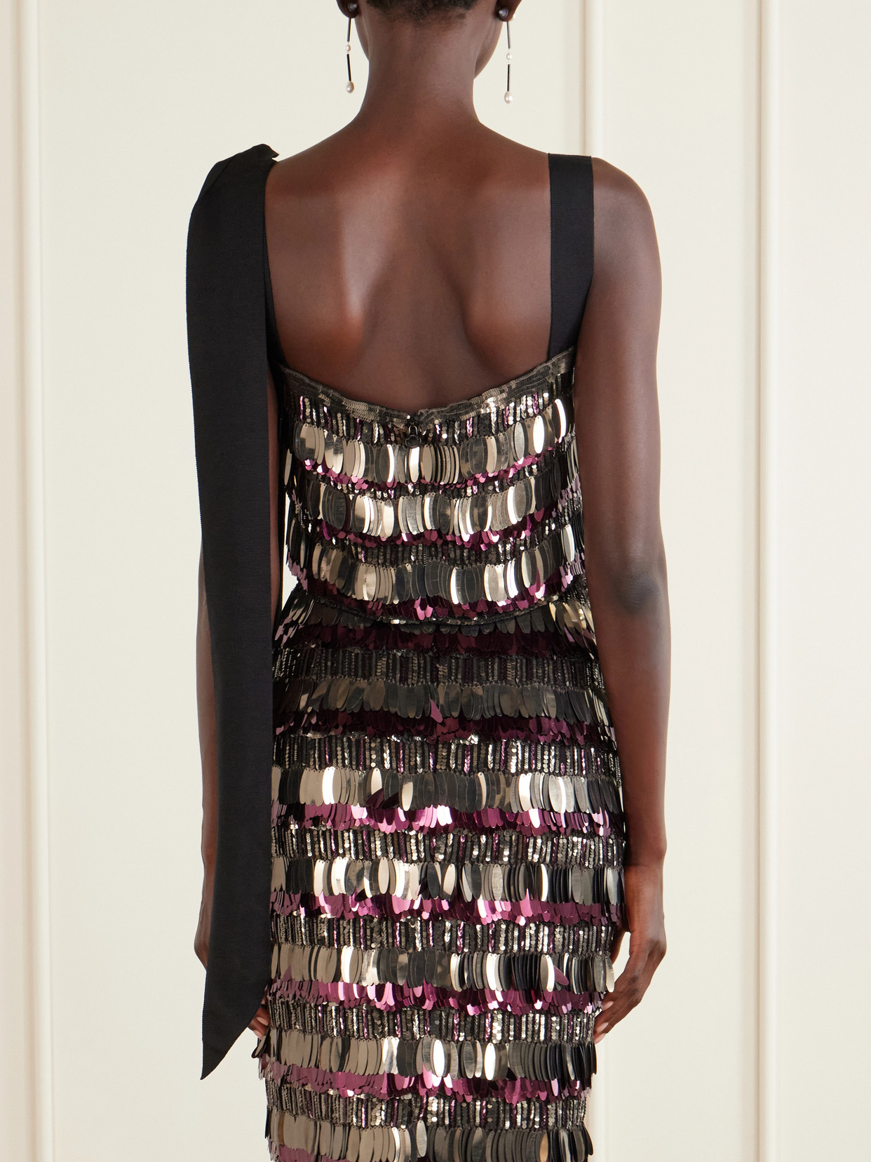 Double-Georgette Cropped Top