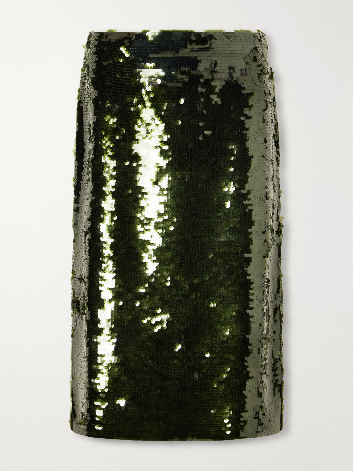 Sequined Knitted Knee-Length Skirt