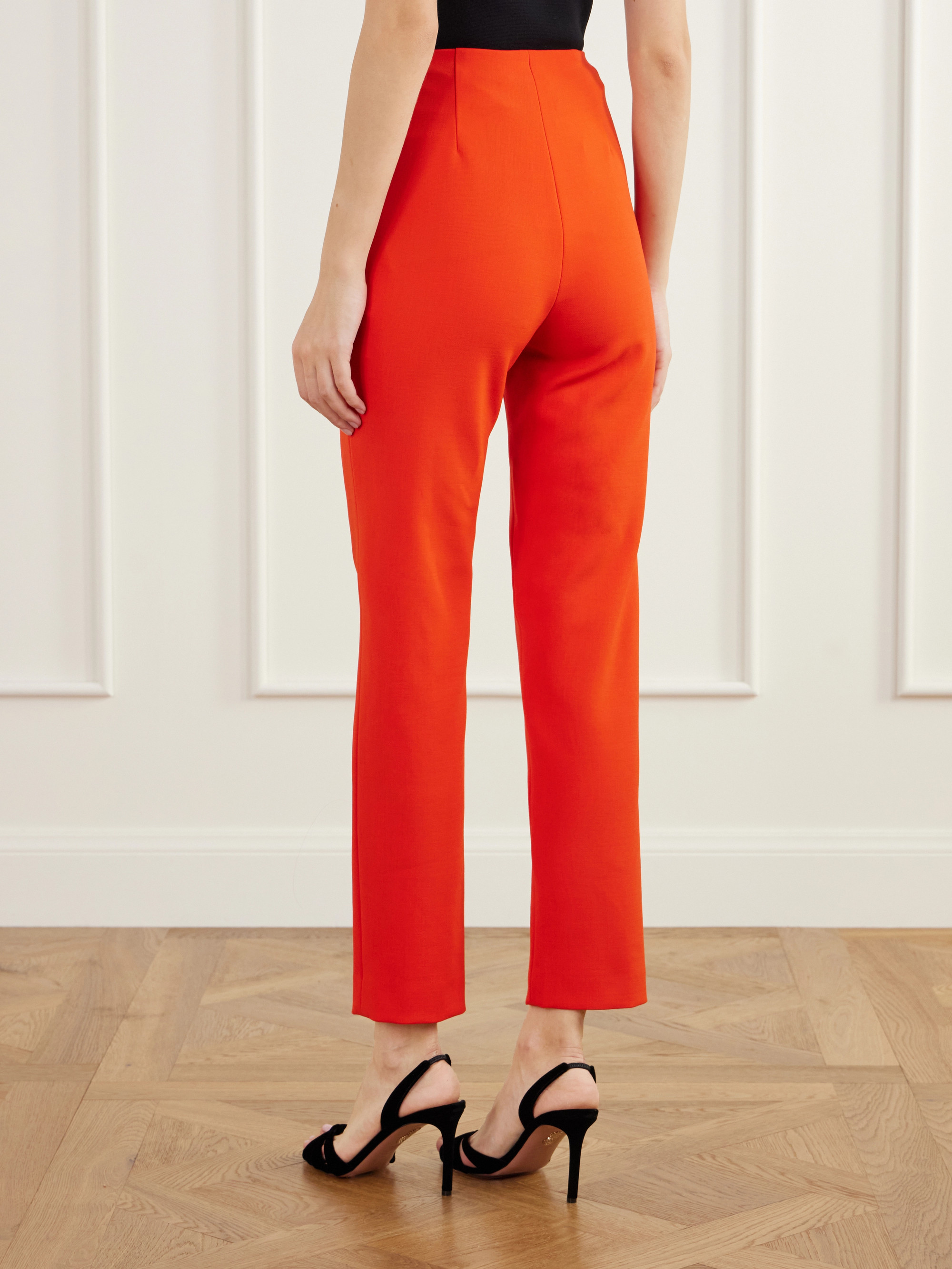Carolina Herrera Stretch-wool woven slim-leg pants