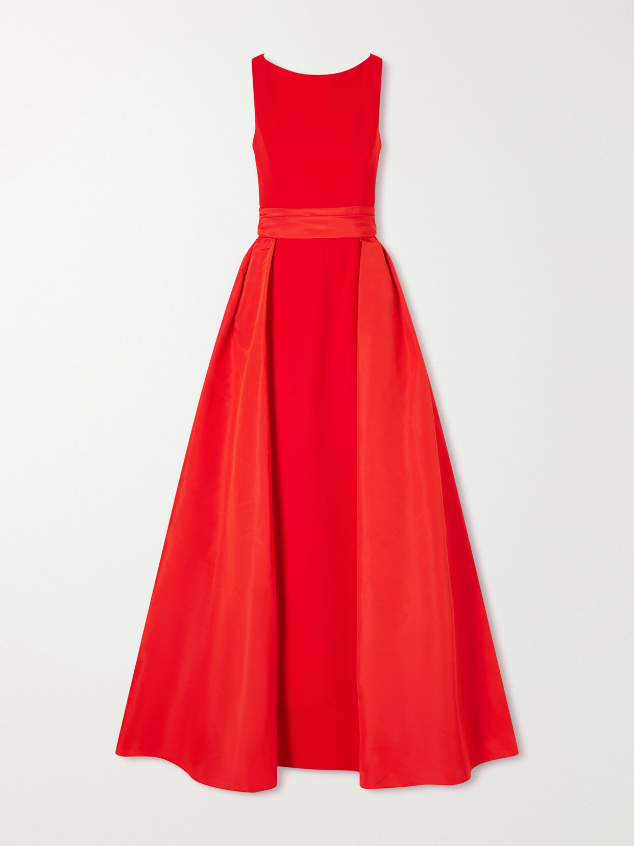 Carolina Herrera Silk-faille Gown In Red