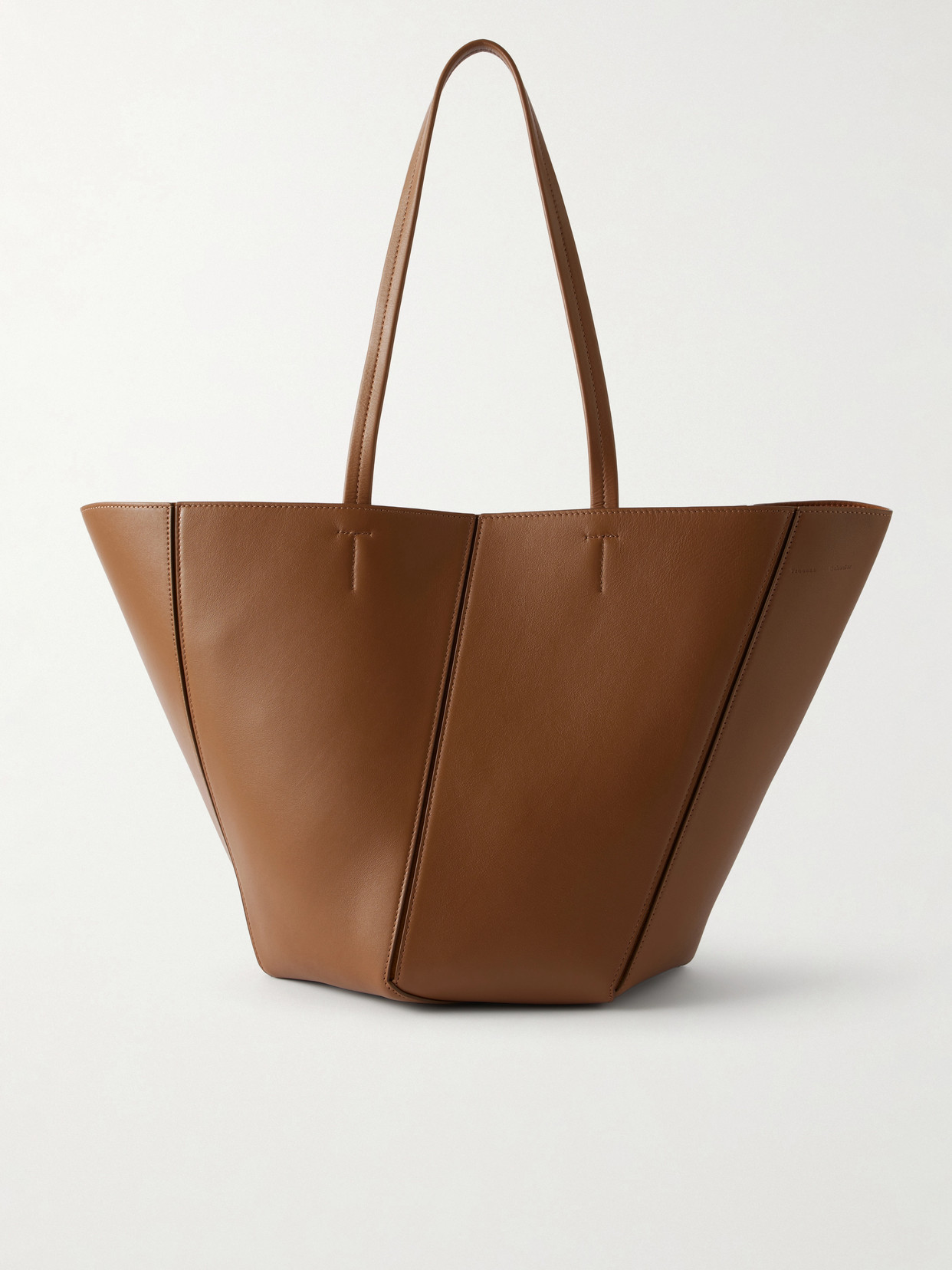 Proenza Schouler Hex Leather Tote In Brown
