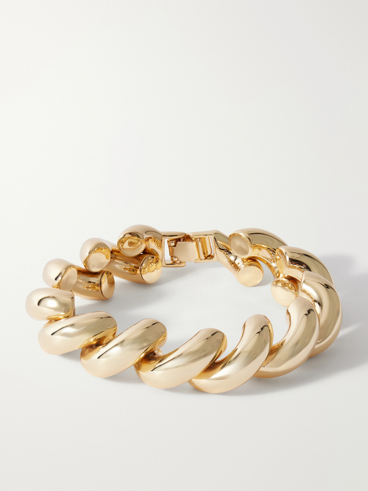 Roxanne Assoulin The Comma Gold-tone Bracelet In Red