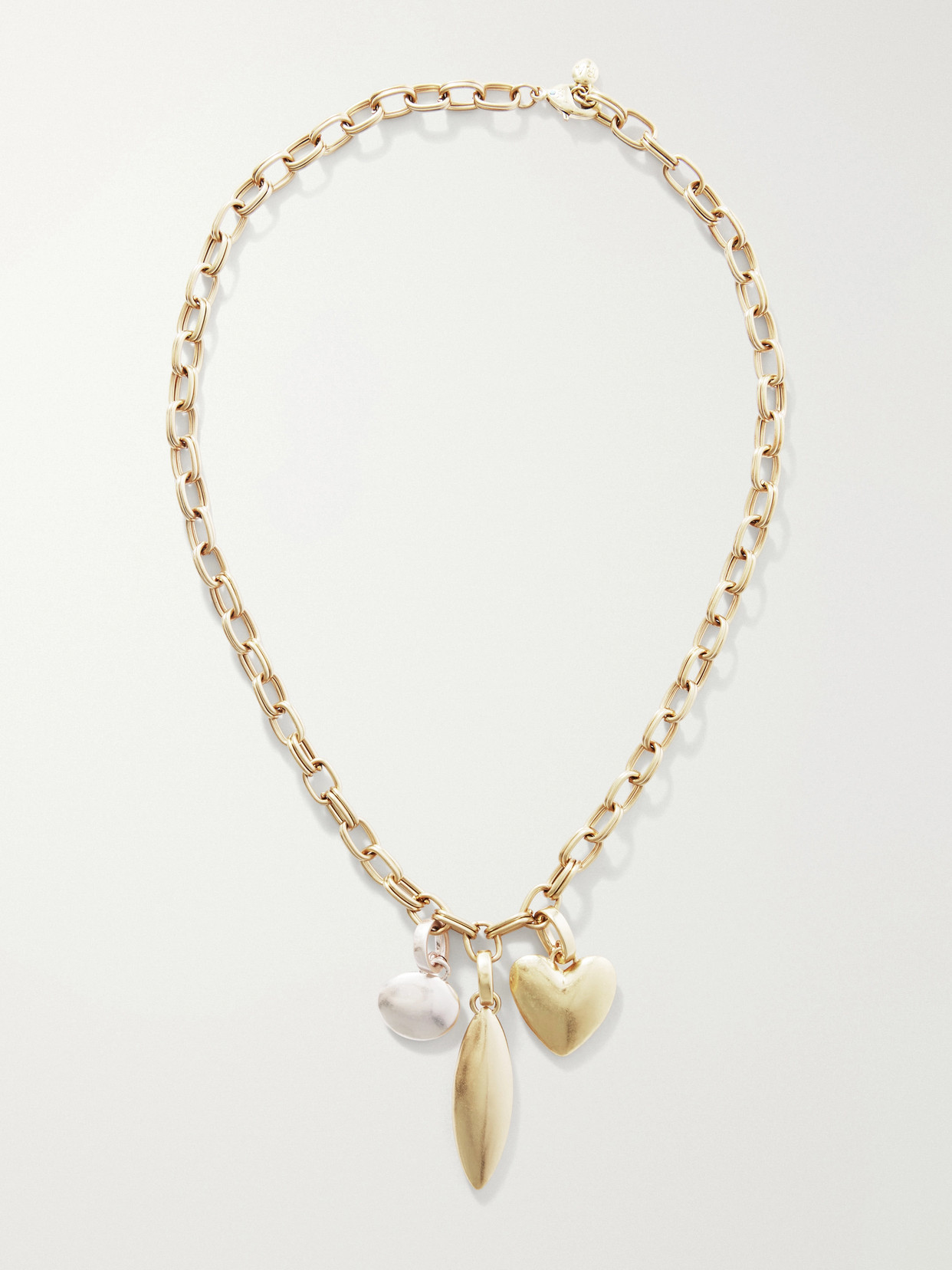 Roxanne Assoulin The Token Gold And Silver-tone Necklace In Purple