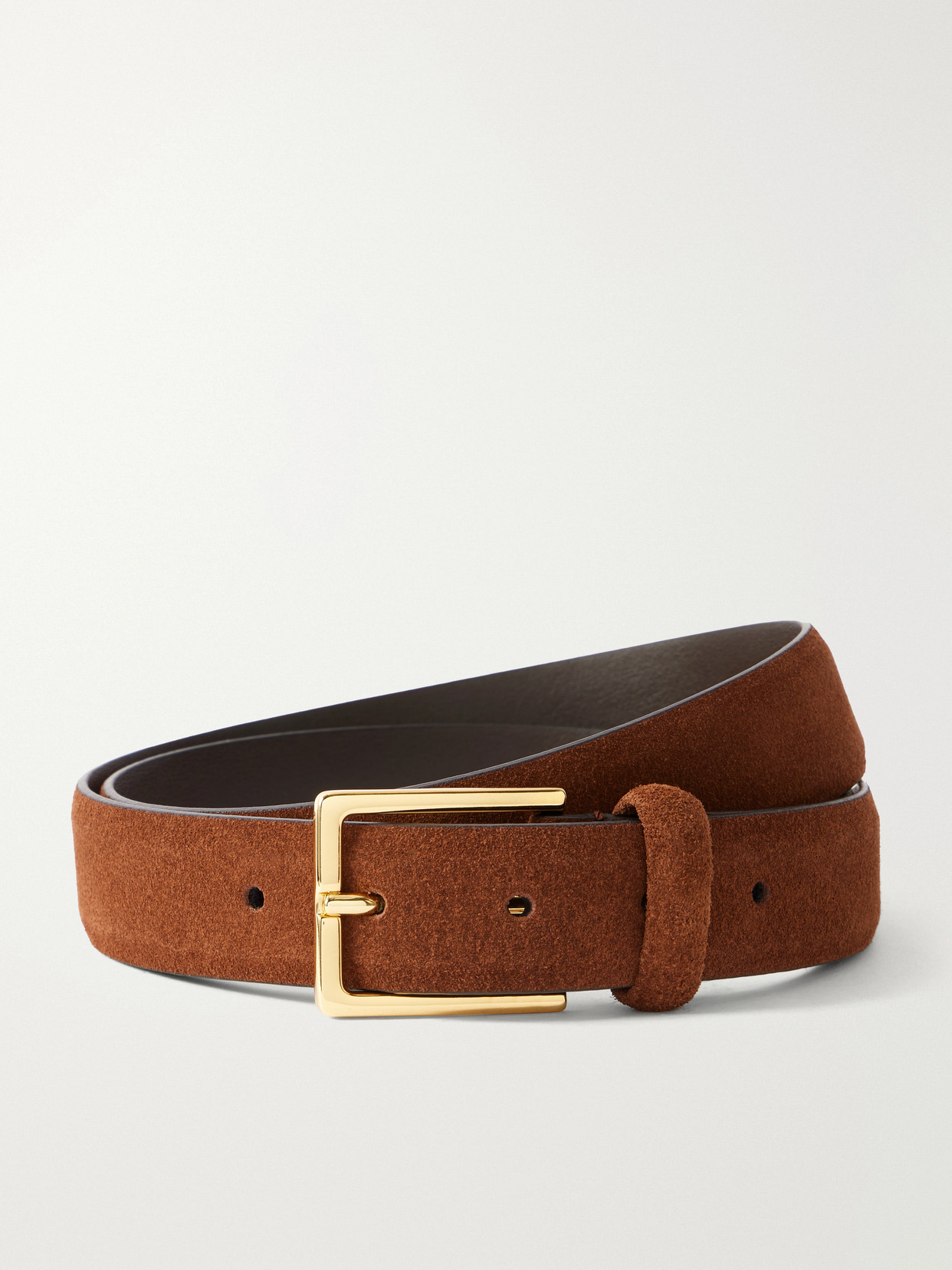Anderson's Suede Belt In Brown