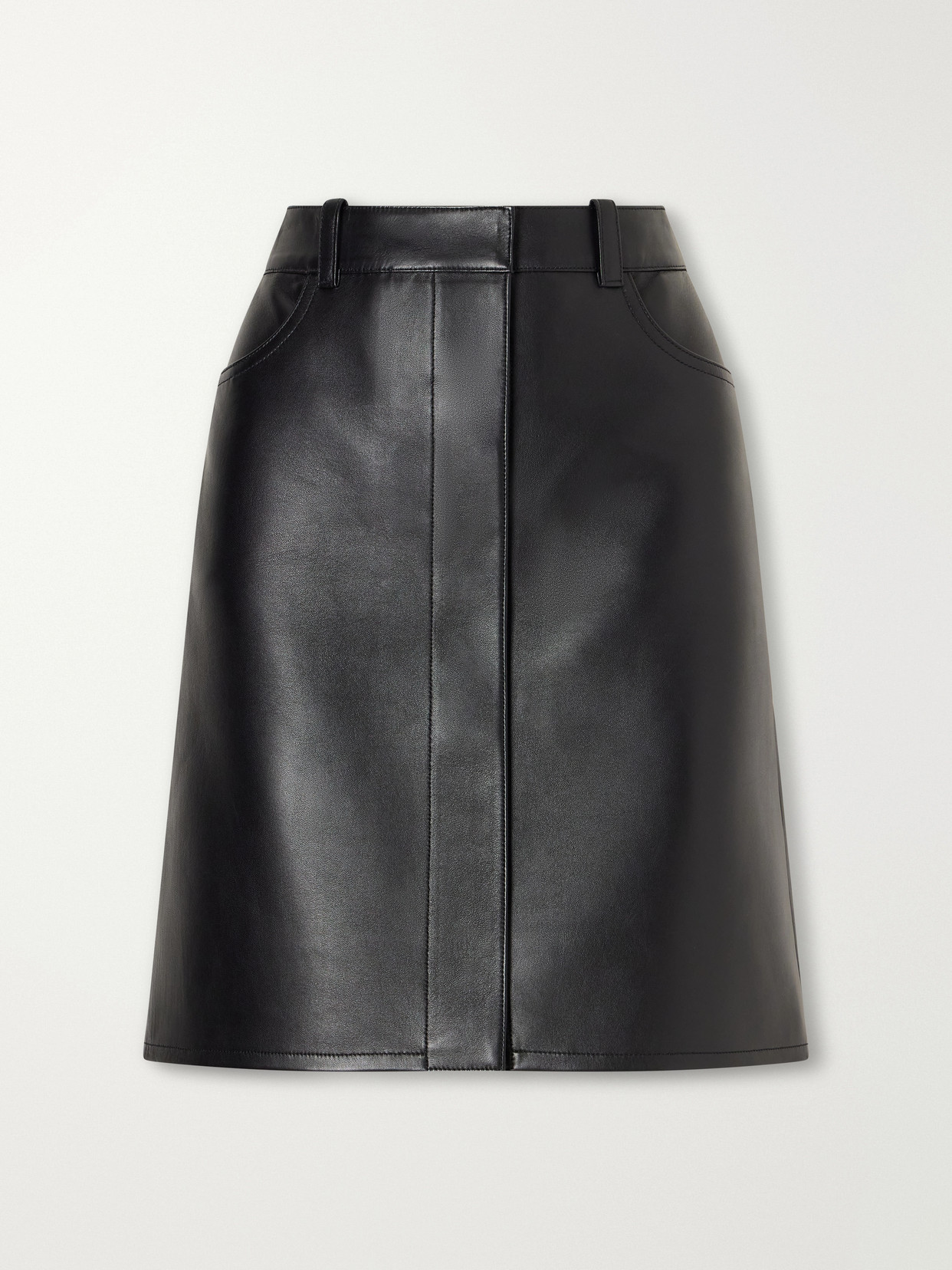 Leather Knee-Length Skirt