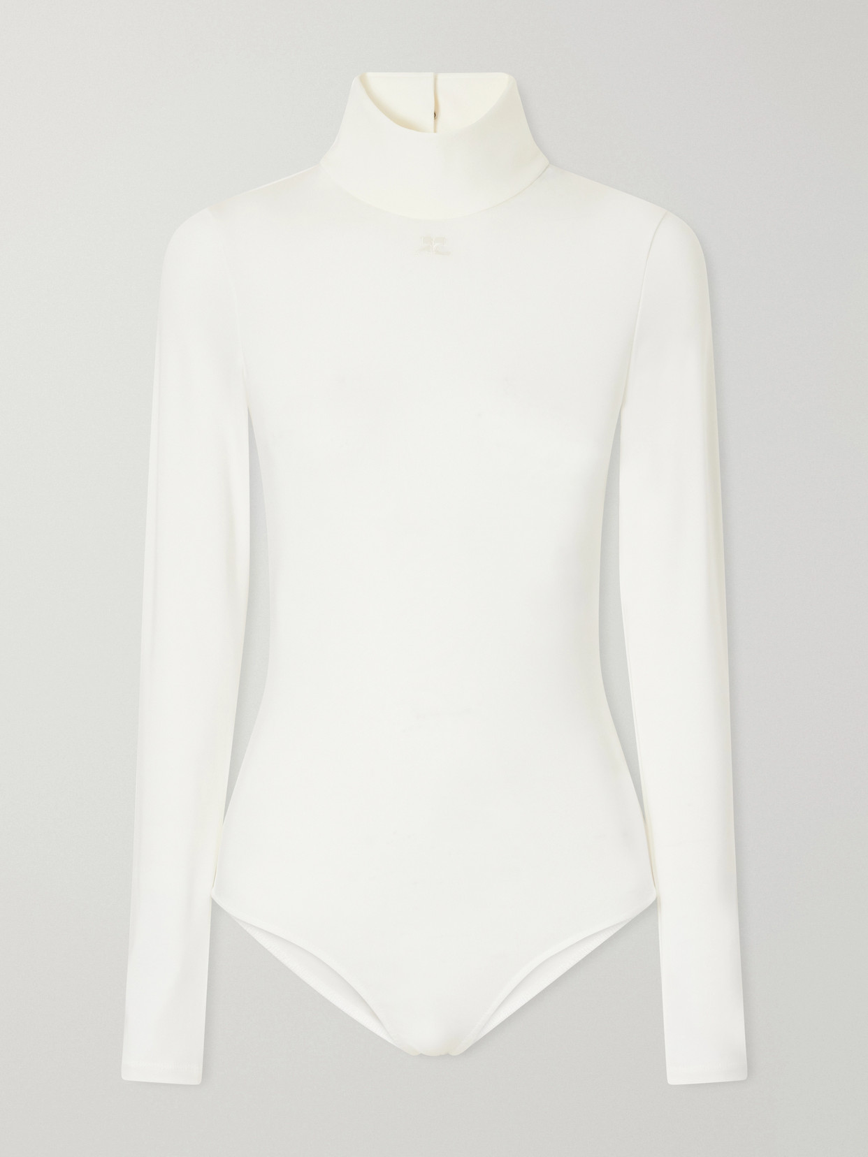 Courrèges Stretch-jersey Bodysuit In White