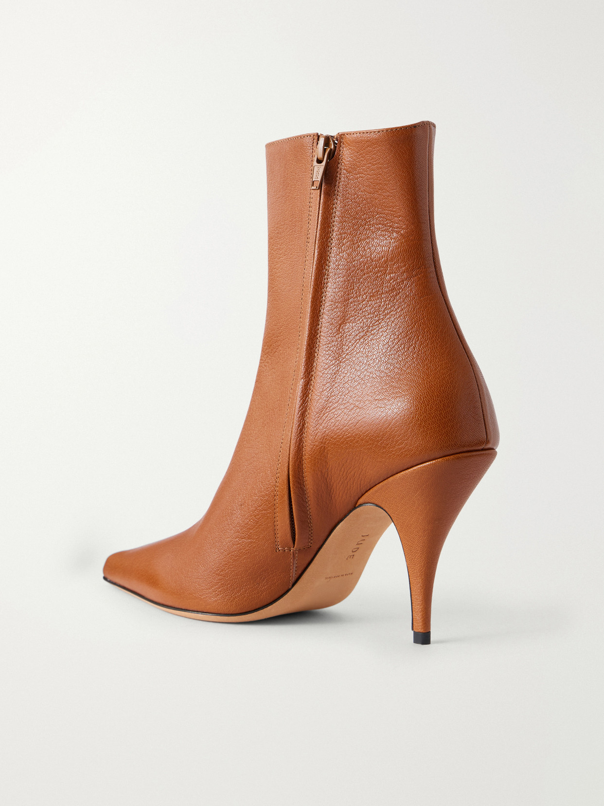 Theresa 90 Textured-Leather Ankle Boots