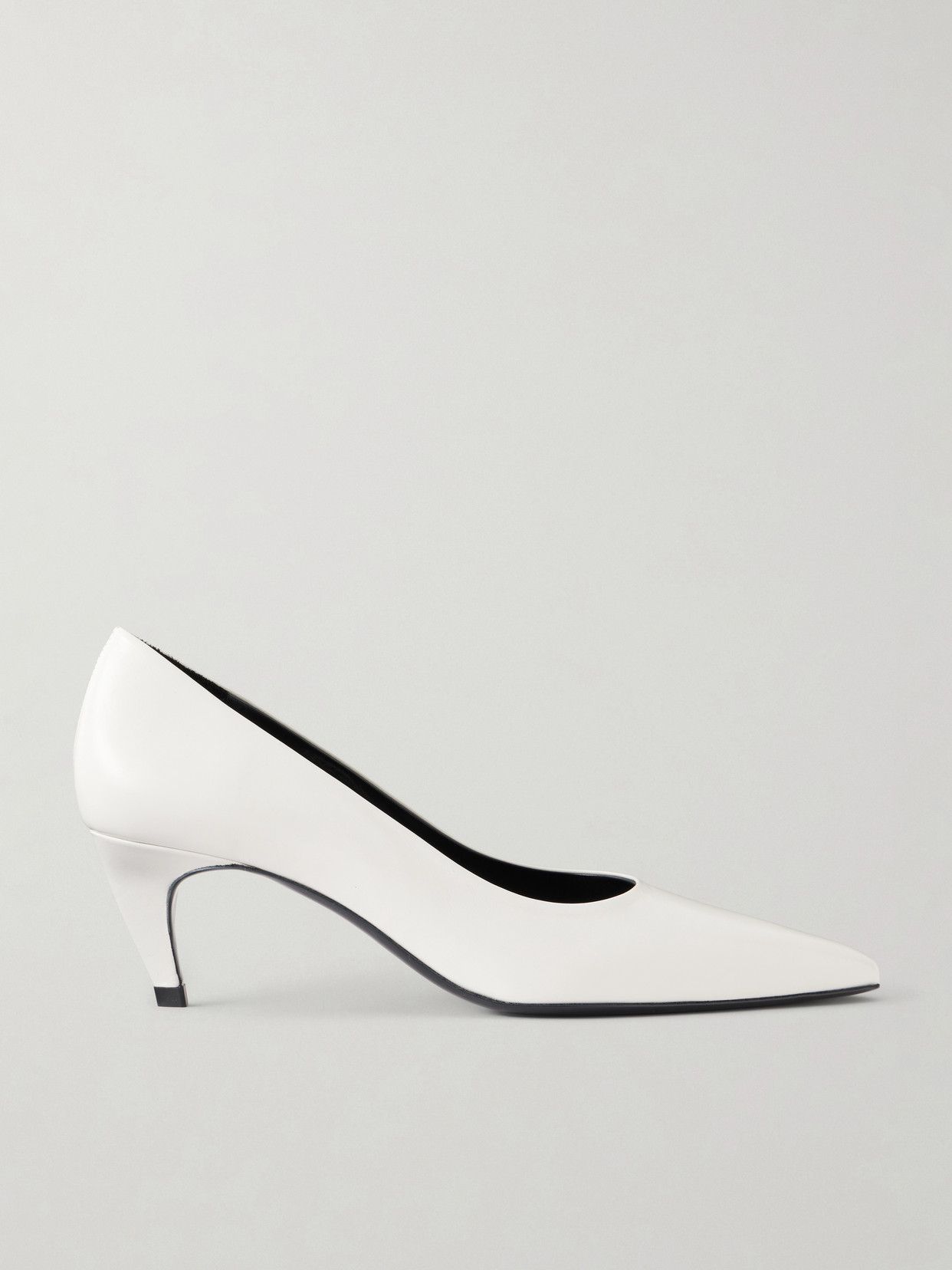 Jude Blade 60 Leather Pumps In White