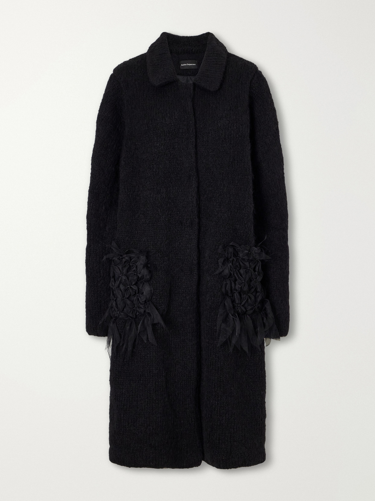 Annie Tulle-Trimmed Alpaca-Blend Coat