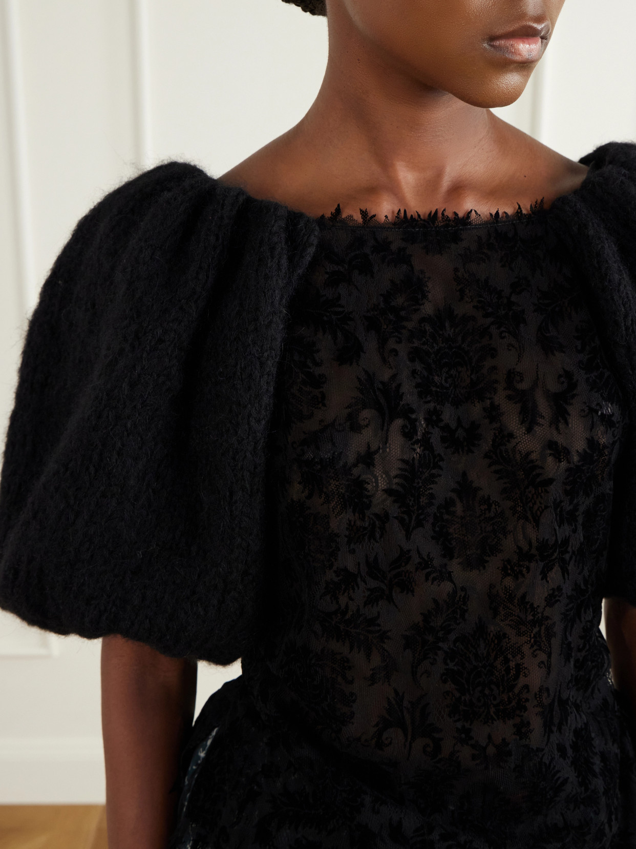 Laia Lace-Trimmed Blouse
