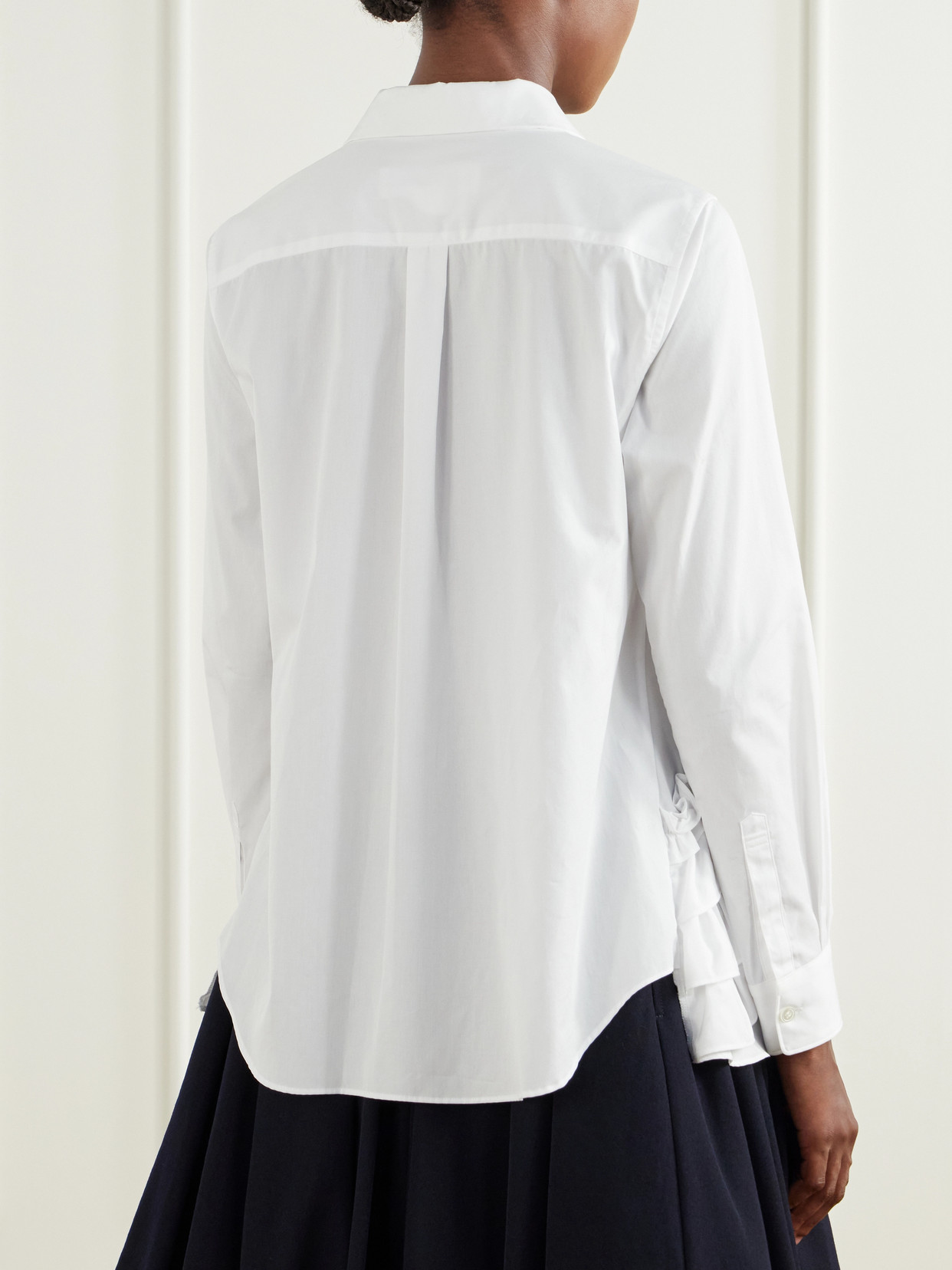 Comme Des Garçons Girl - Ruffled Cotton-Poplin Shirt