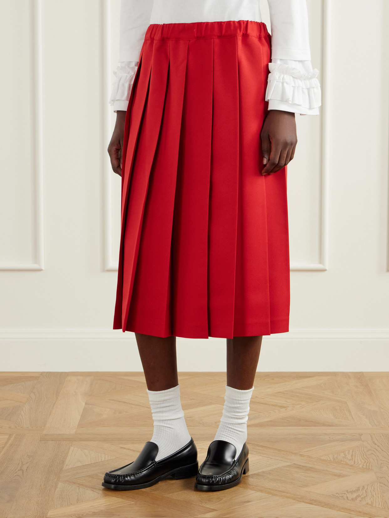 Comme Des Garçons Girl - Pleated Gabardine Midi