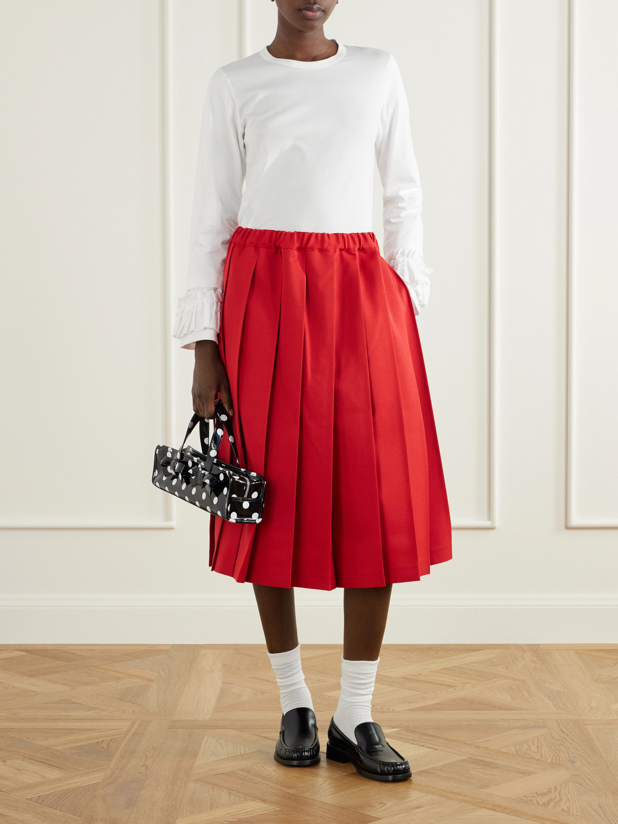 Comme Des Garçons Girl - Pleated Gabardine Midi