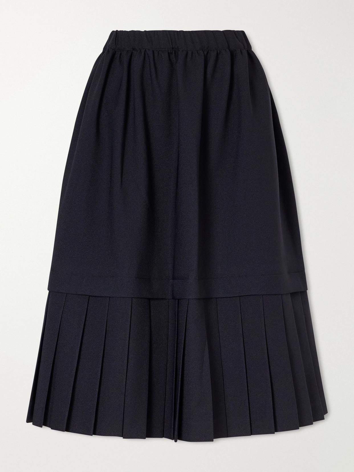 Comme Des Garçons Girl - Tiered Pleated Gabardine Midi