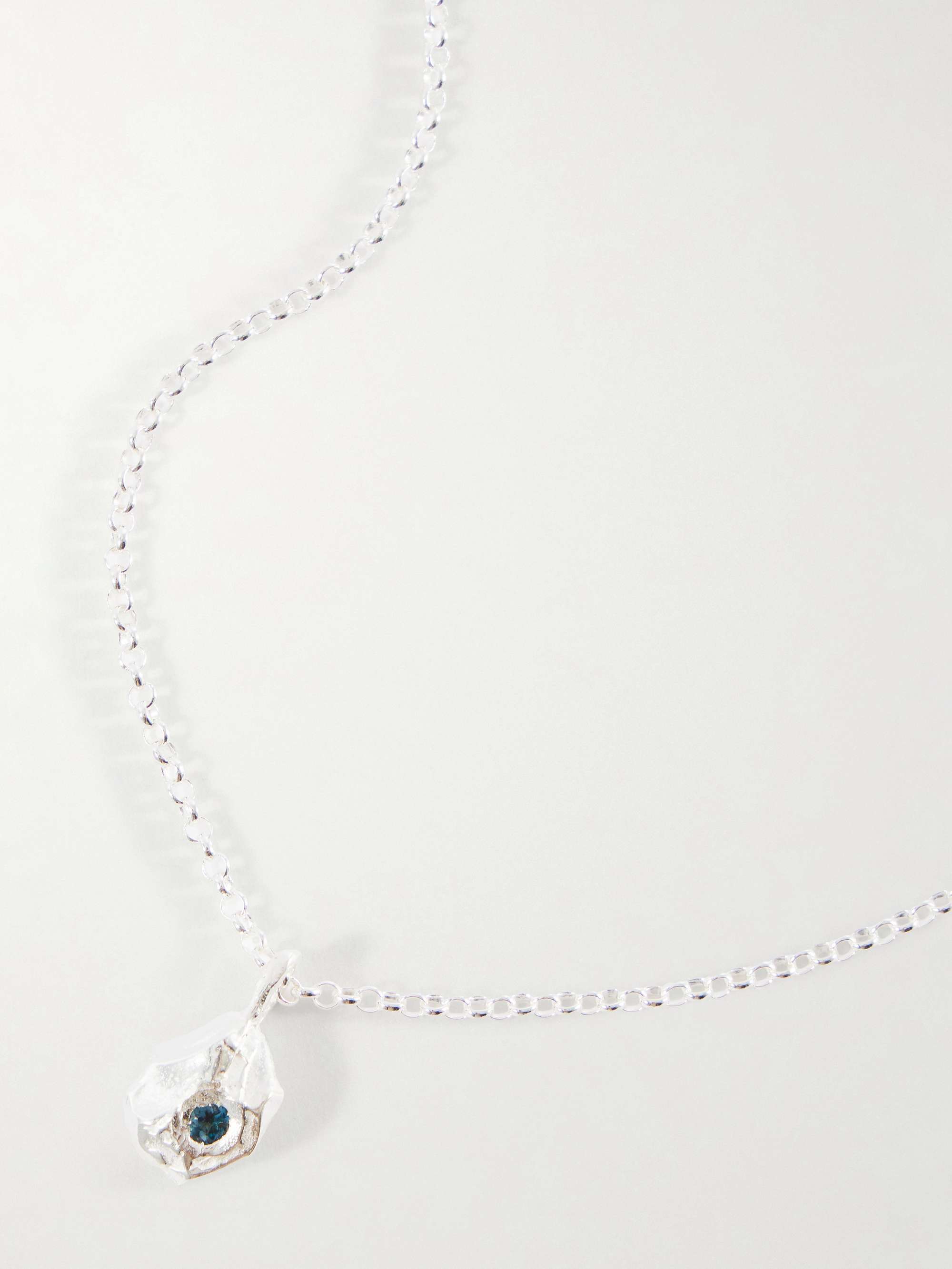 SIMUERO Por un perro sterling silver, topaz pendant necklace | NET