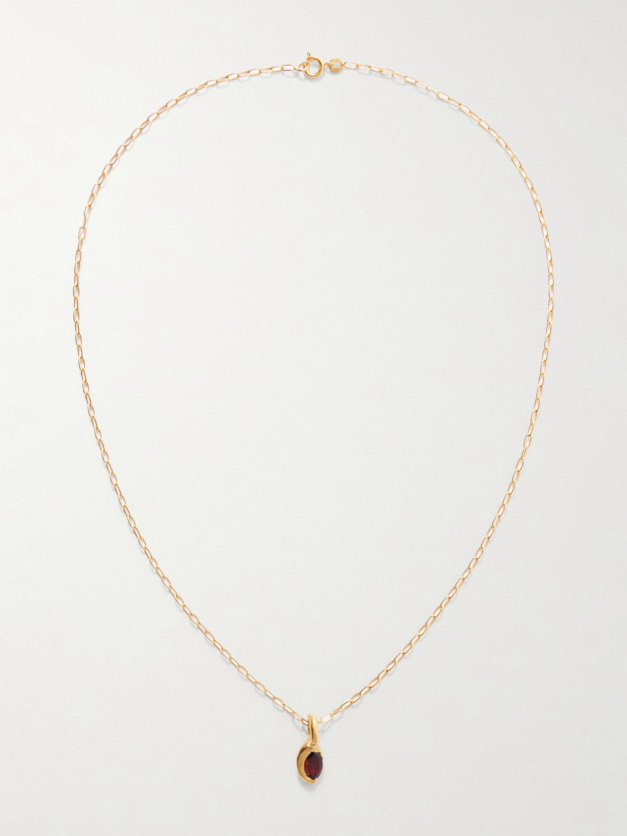 Simuero Enero Gold-plated And Garnet Pendant Necklace