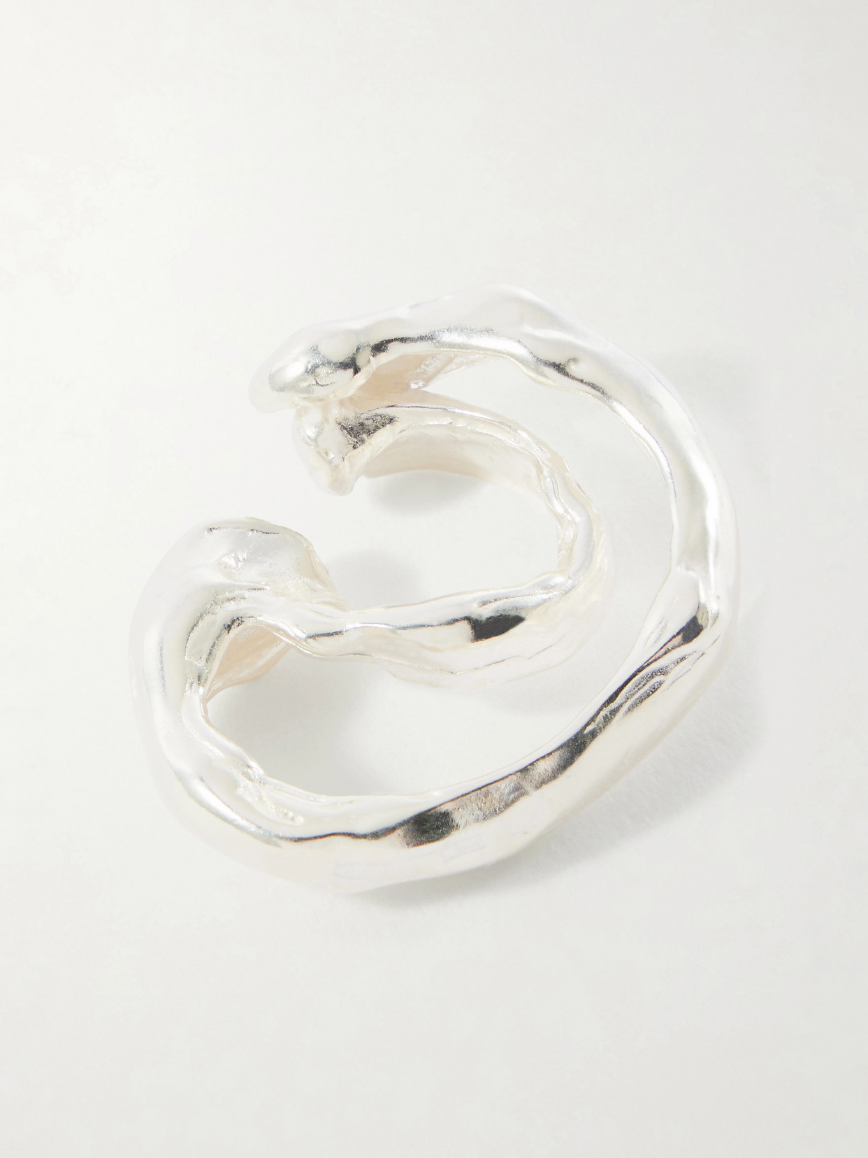 Simuero Lúa Sterling Silver Ear Cuff In Silver