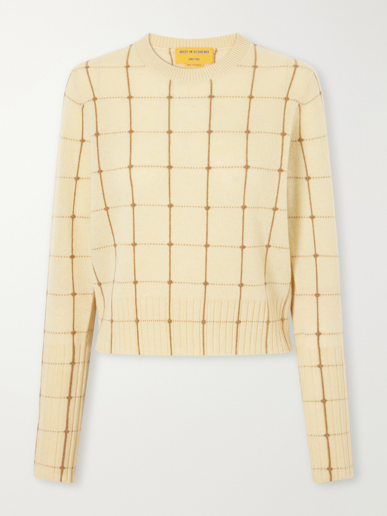 Checked Cashmere Sweater