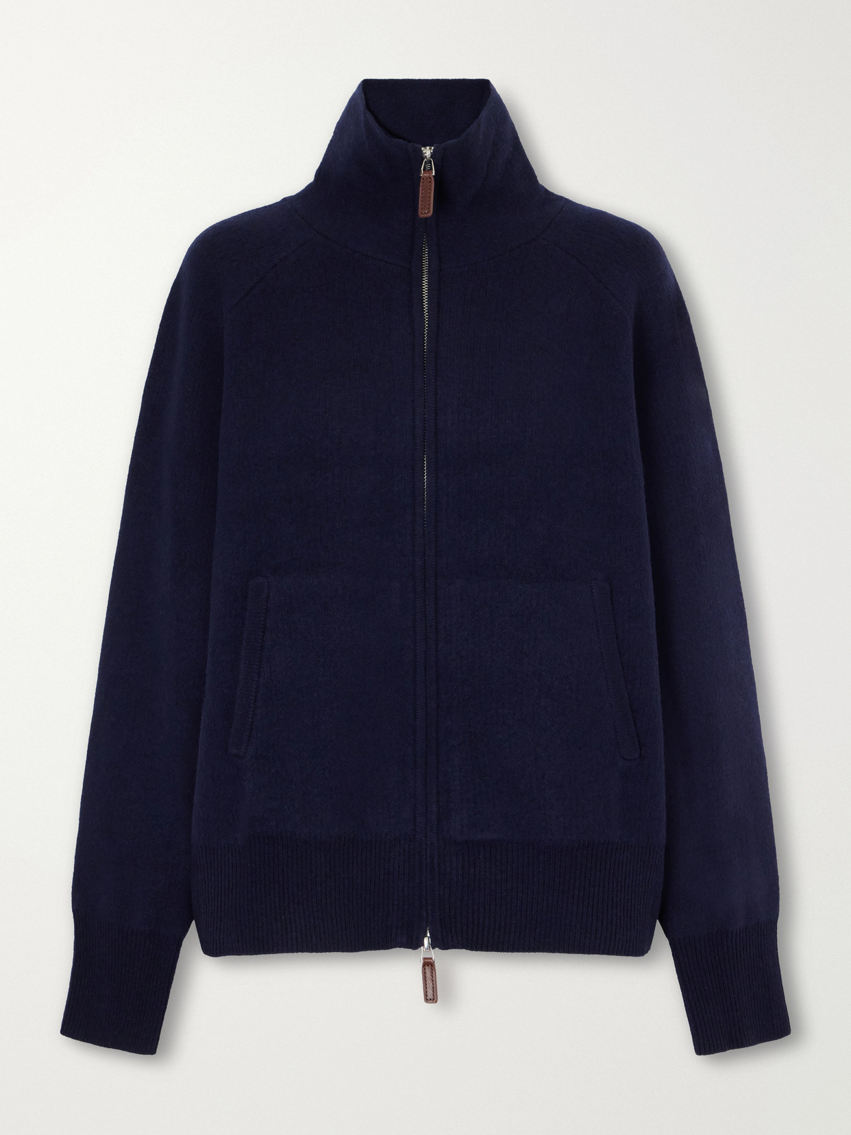 Rib-Trimmed Felted Wool And Cashmere-Blend Jacket