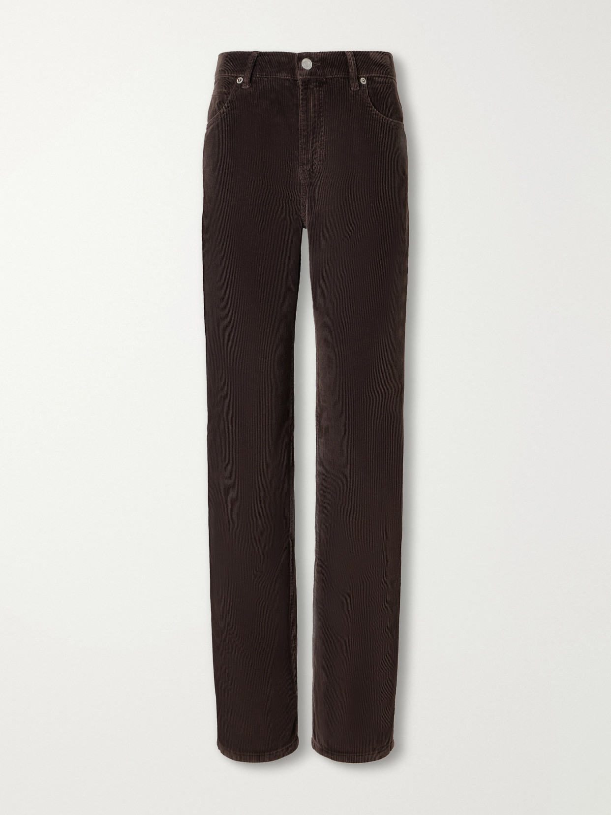 Weekender Organic Cotton-Corduroy Mid-Rise Wide- Leg