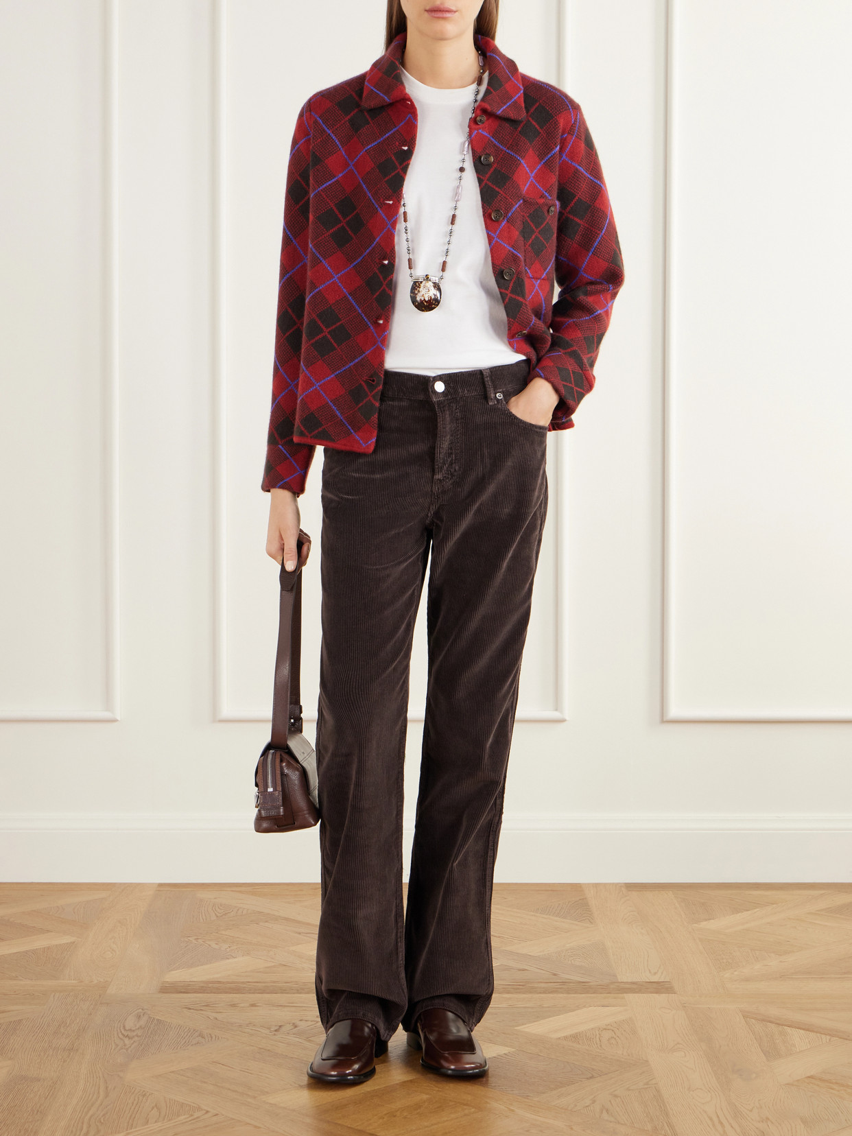 Weekender Organic Cotton-Corduroy Mid-Rise Wide- Leg