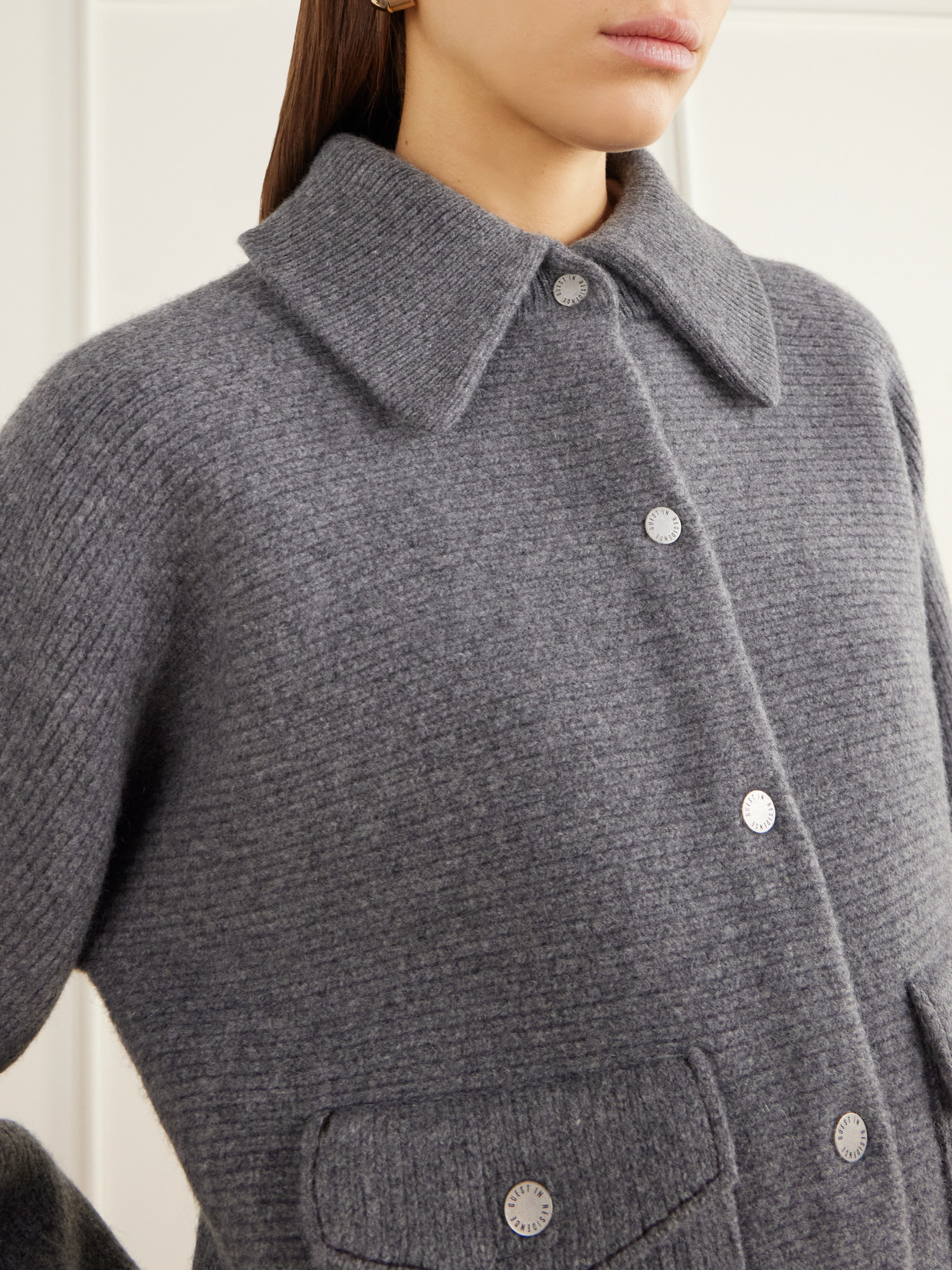 Rib-Knitted Felted Wool And Cashmere-Blend Jacket