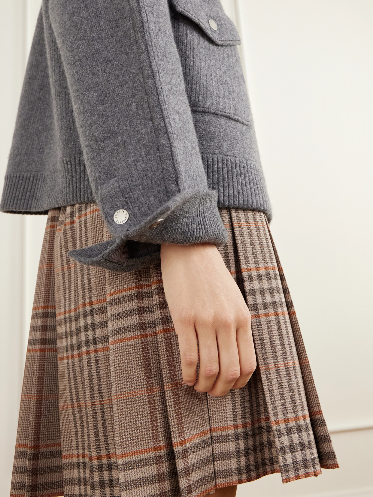 Rib-Knitted Felted Wool And Cashmere-Blend Jacket