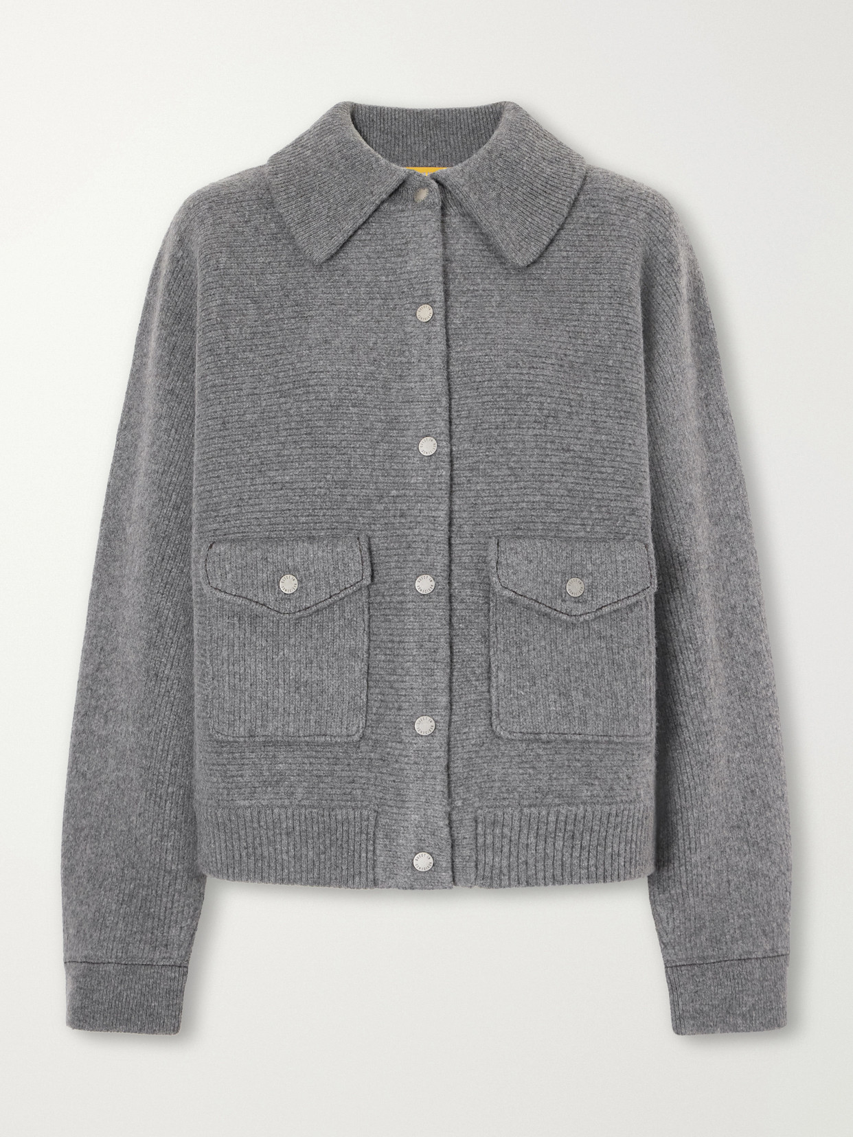 Rib-Knitted Felted Wool And Cashmere-Blend Jacket
