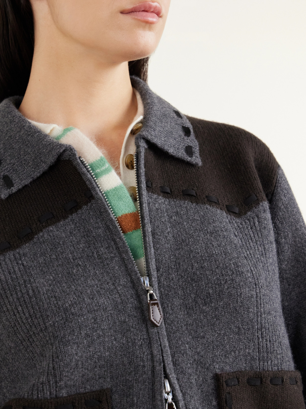 Saddle Up! Wool And Cashmere-Blend Jacket