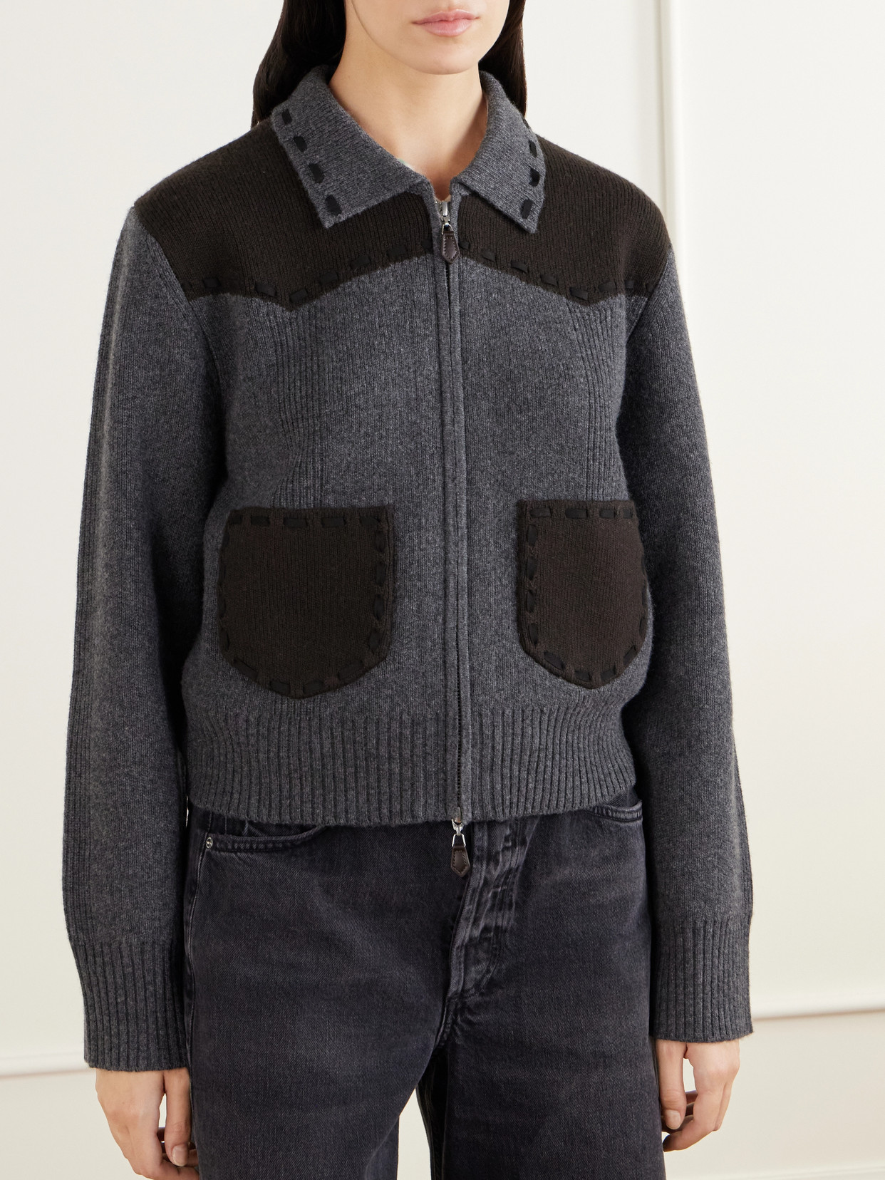 Saddle Up! Wool And Cashmere-Blend Jacket