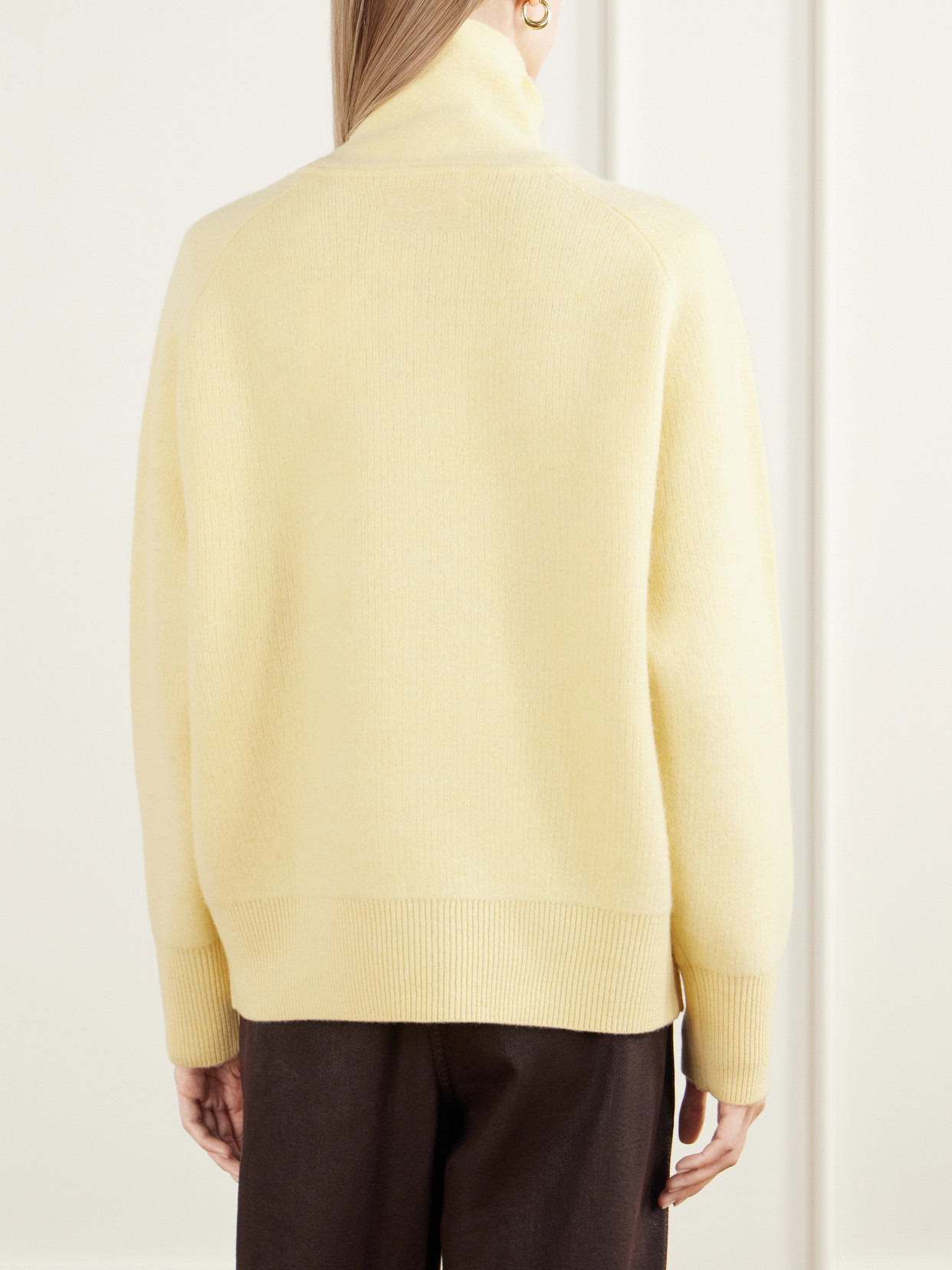 Rib-Trimmed Felted Wool And Cashmere-Blend Jacket