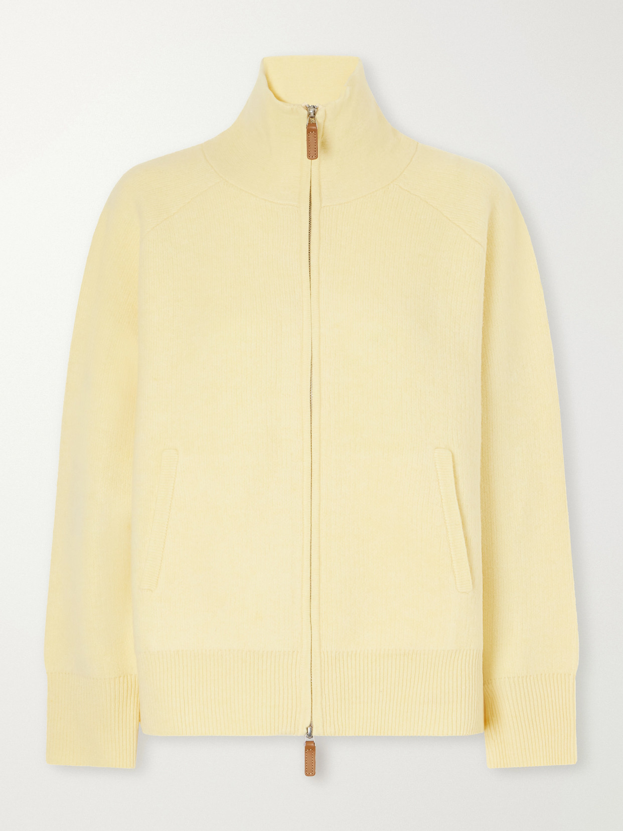 Rib-Trimmed Felted Wool And Cashmere-Blend Jacket