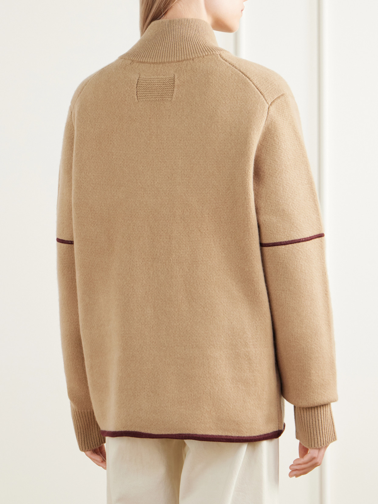 Louis Rib-Trimmed Wool And Cashmere-Blend Felt Jacket