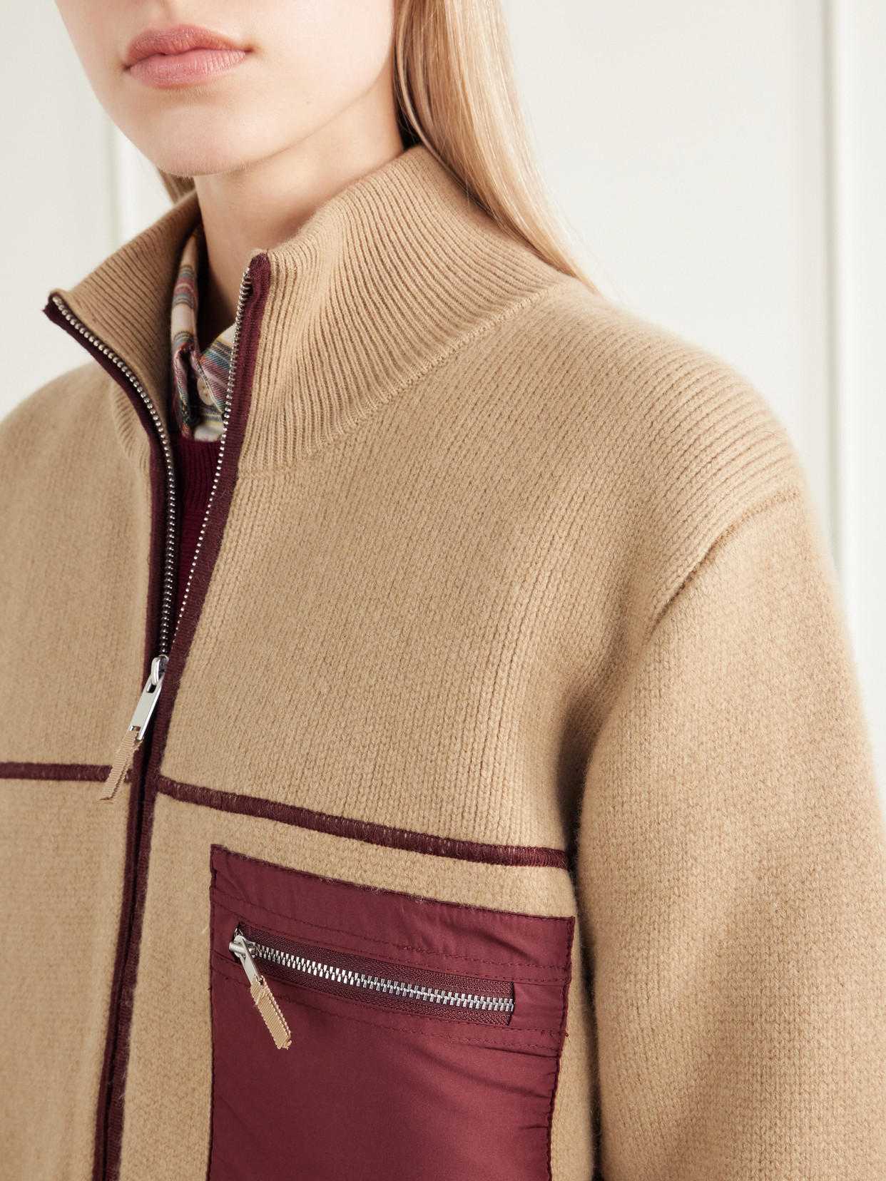 Louis Rib-Trimmed Wool And Cashmere-Blend Felt Jacket