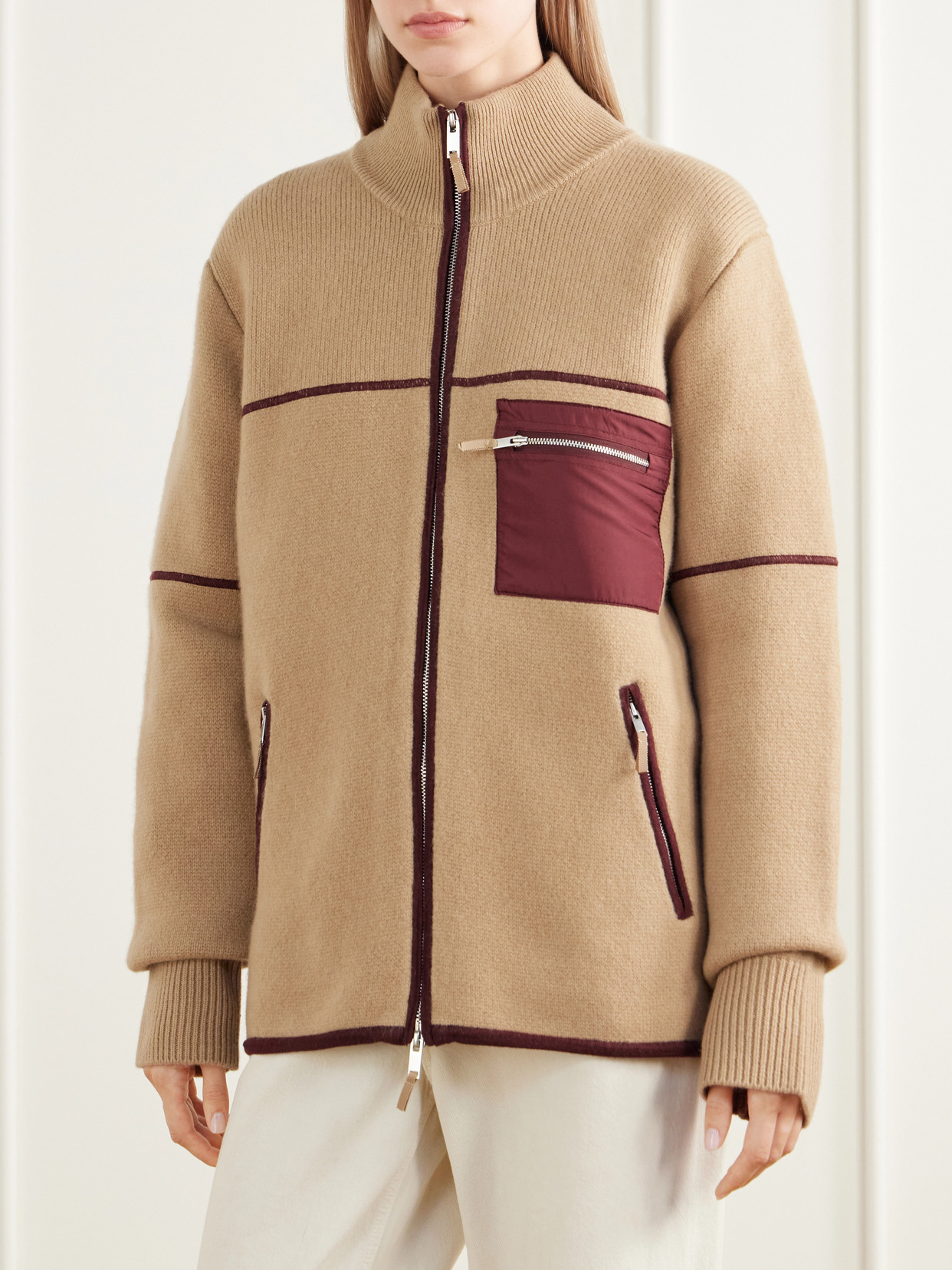 Louis Rib-Trimmed Wool And Cashmere-Blend Felt Jacket