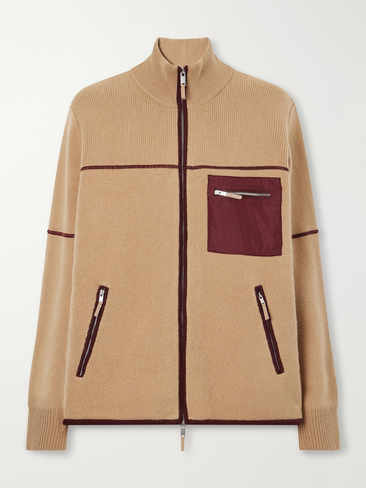 Louis Rib-Trimmed Wool And Cashmere-Blend Felt Jacket