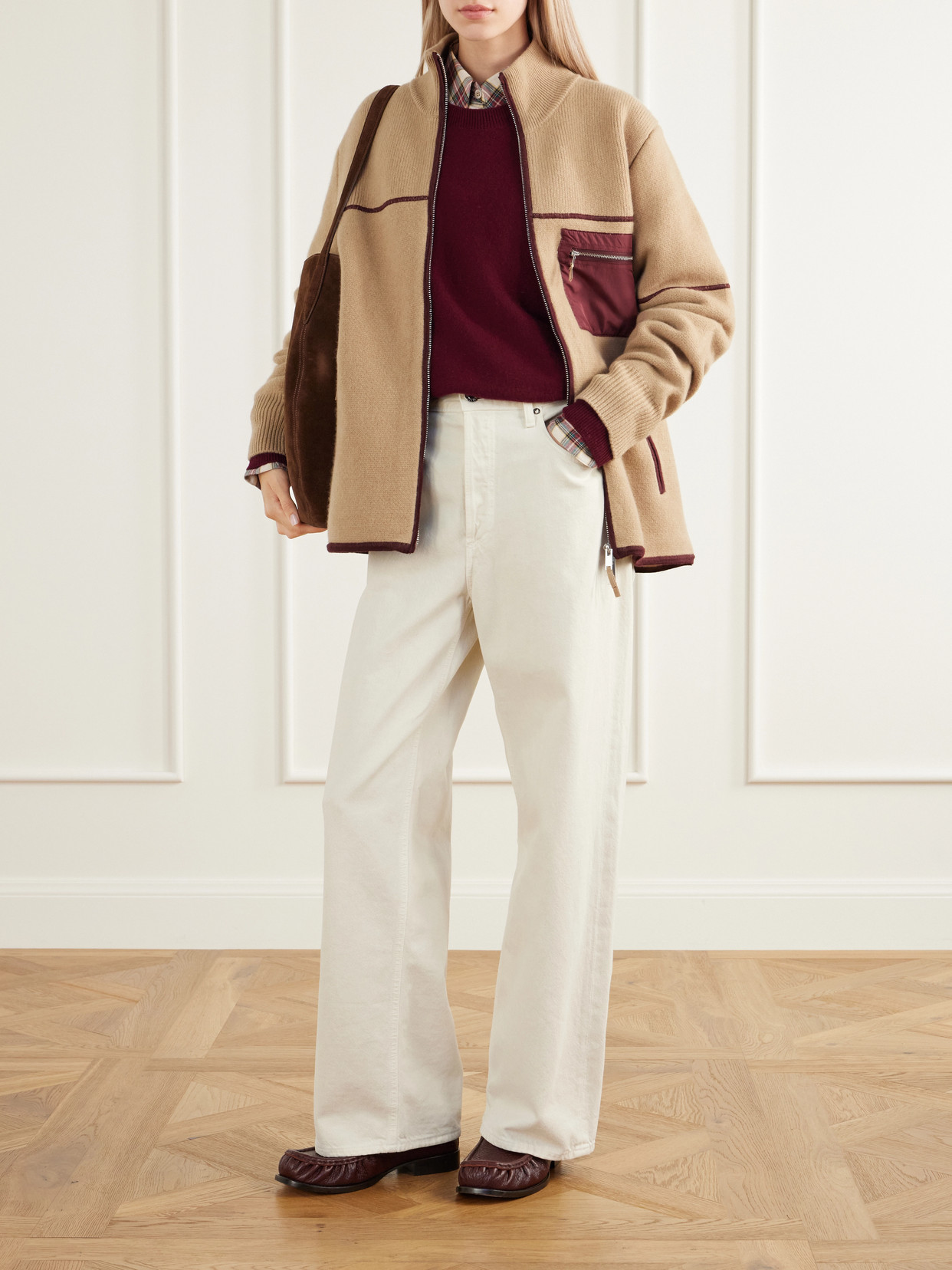 Louis Rib-Trimmed Wool And Cashmere-Blend Felt Jacket