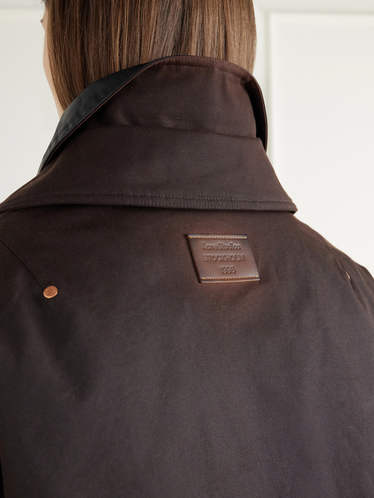 Leather-Trimmed Waxed Cotton-Canvas Down Jacket