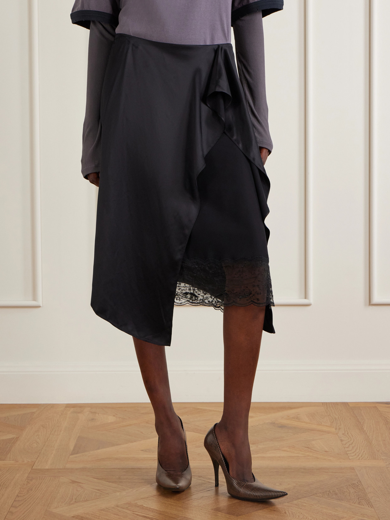Ruffled Midi