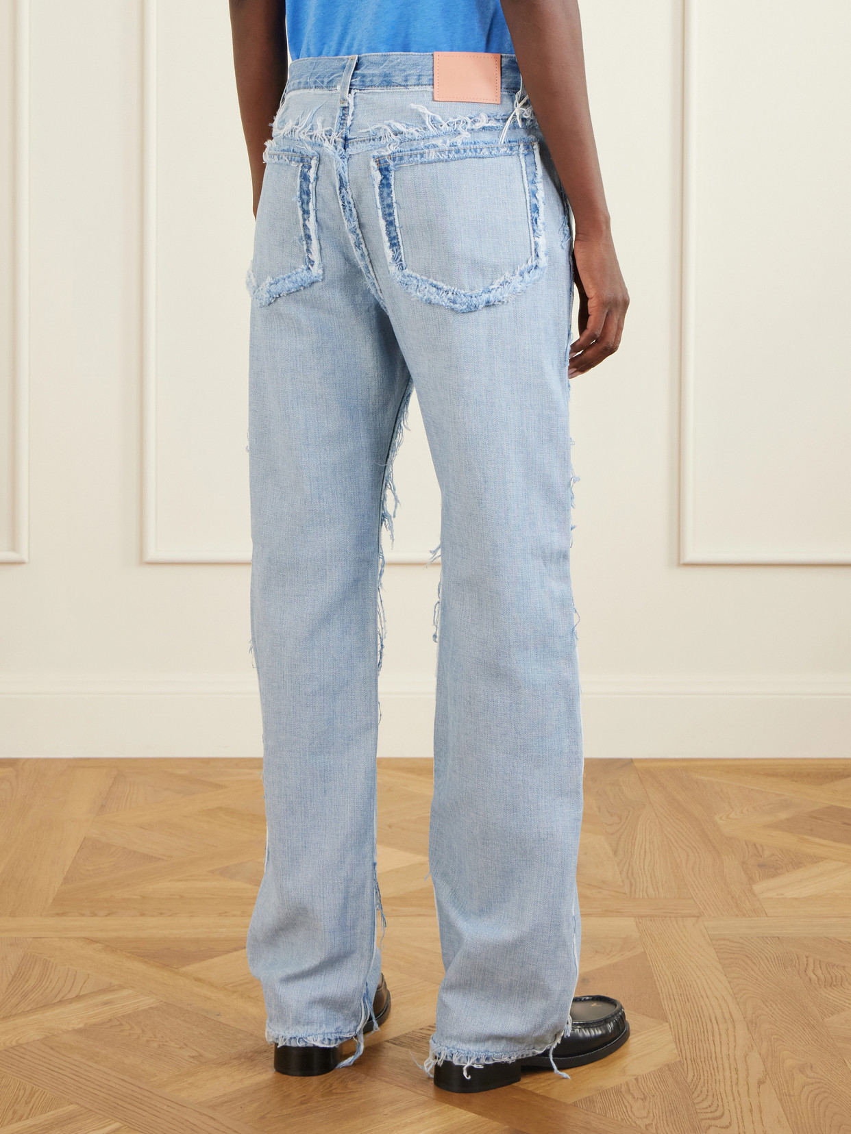 Pazer Mini Skeleton Straight-Leg Jeans